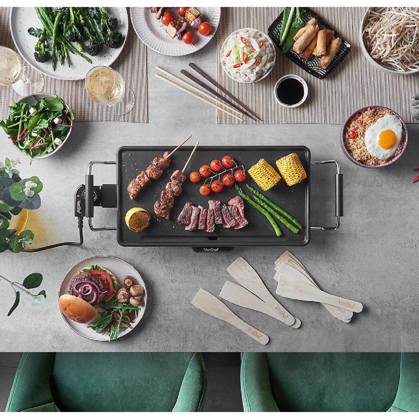Silver - VonShef - Teppanyaki Grill - 2