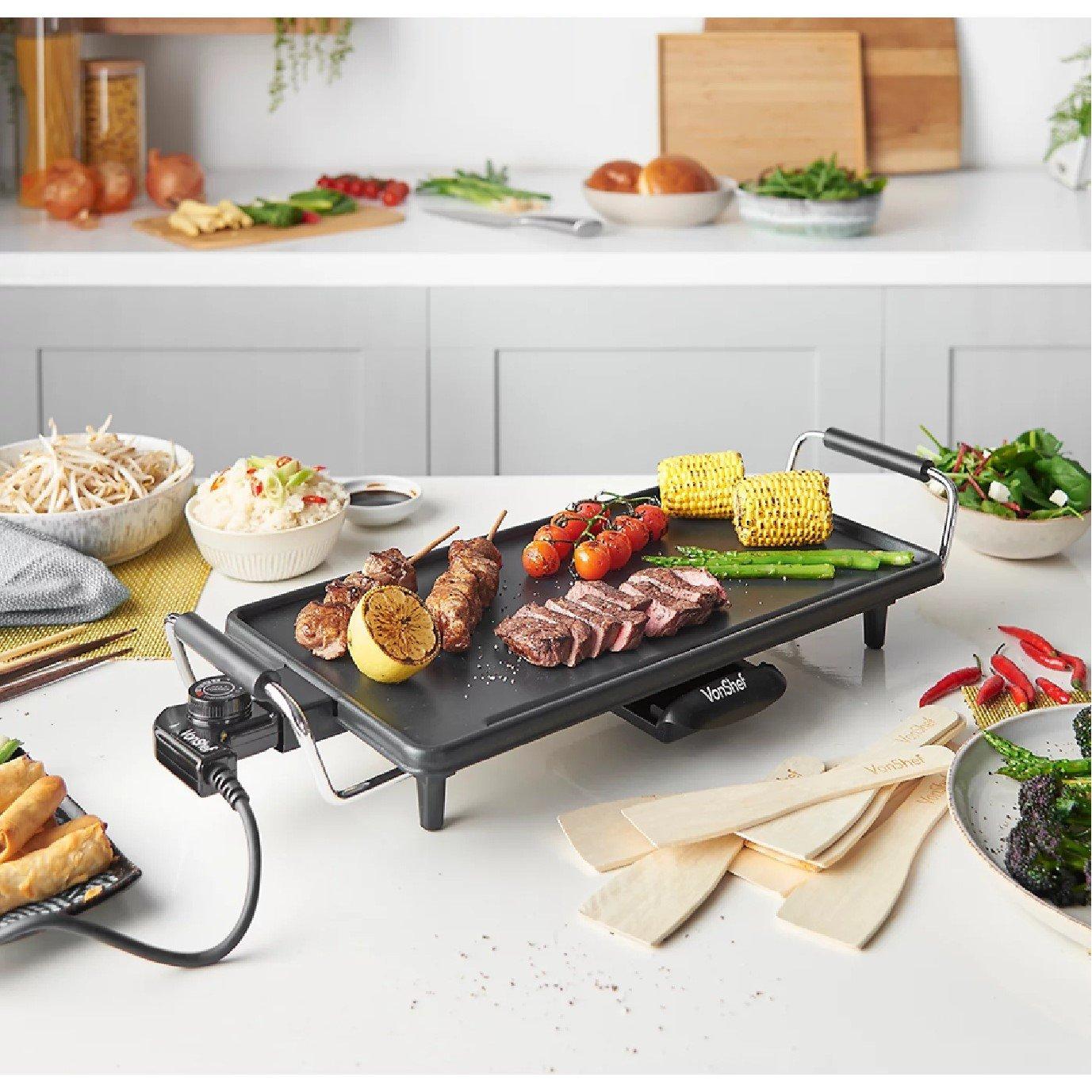 Silver - VonShef - Teppanyaki Grill - 5