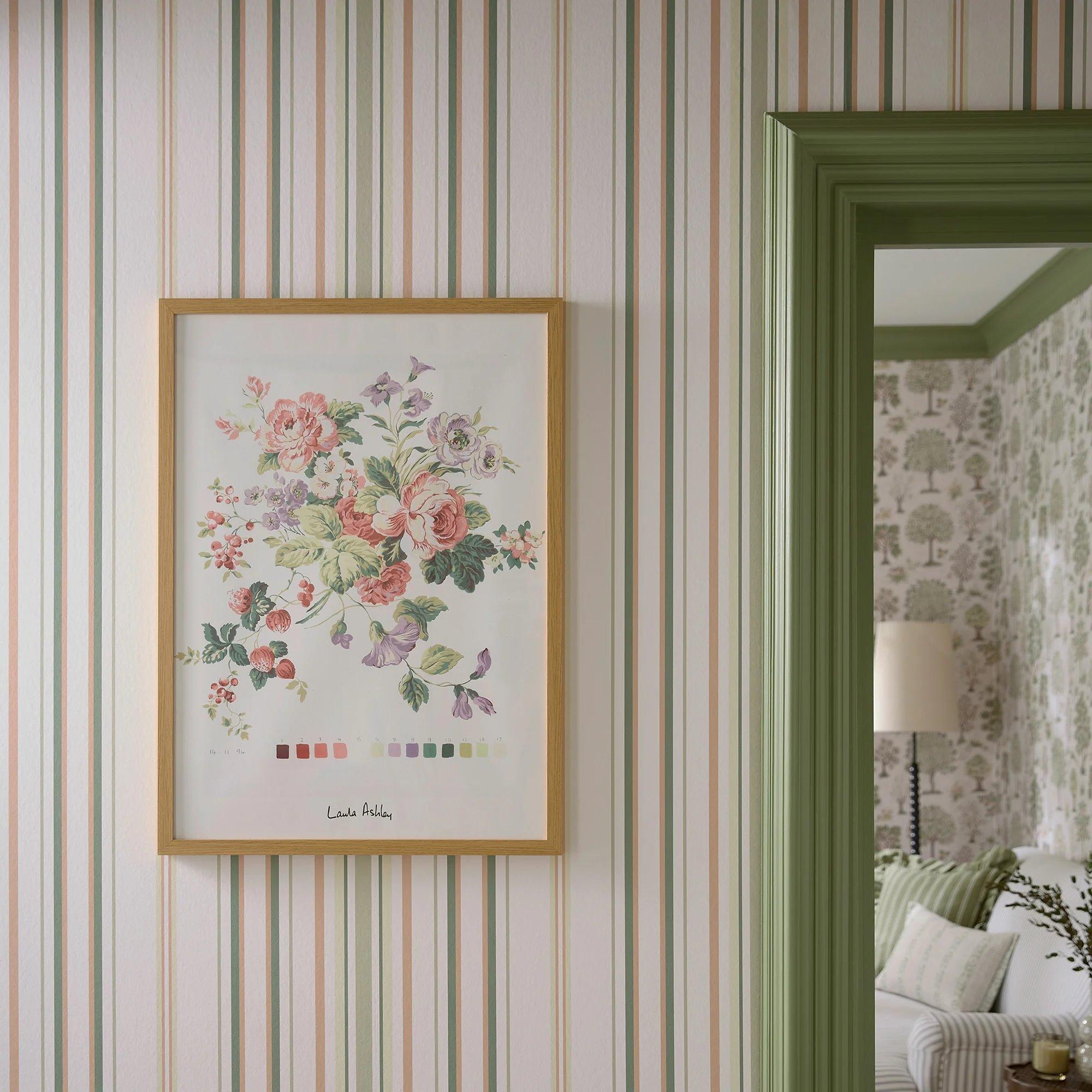Hedgerow - Laura Ashley - Flinton Stripe Wallpaper - 5