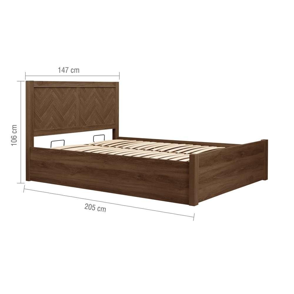 Brown - Birlea - Herringford King Ottoman Bed - 12