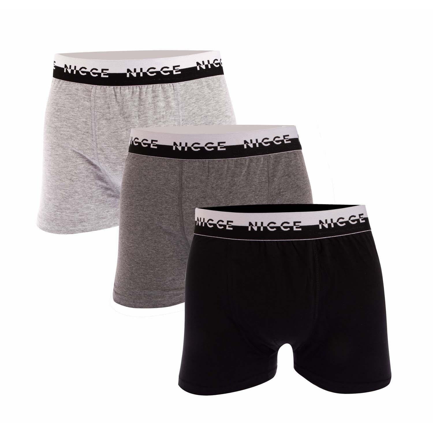 Black - Nicce - Corgan 3 Pack Boxer Shorts