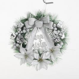 LIFE IDEAS Elegant Christmas Wreath with Mixed Decorations
