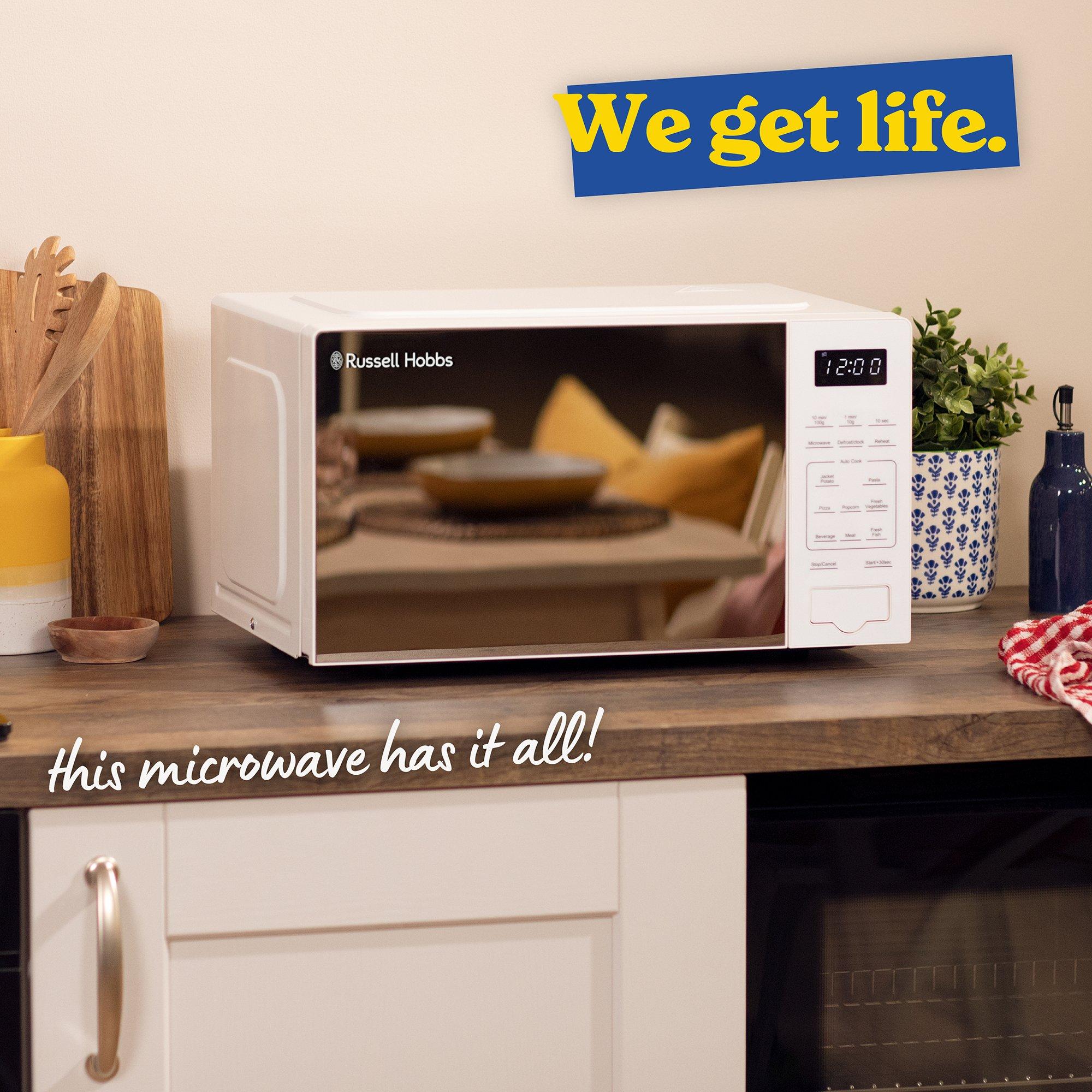 White - Russell Hobbs - RHMT2005-M/01 20L Touch Control Digital Microwave - 5