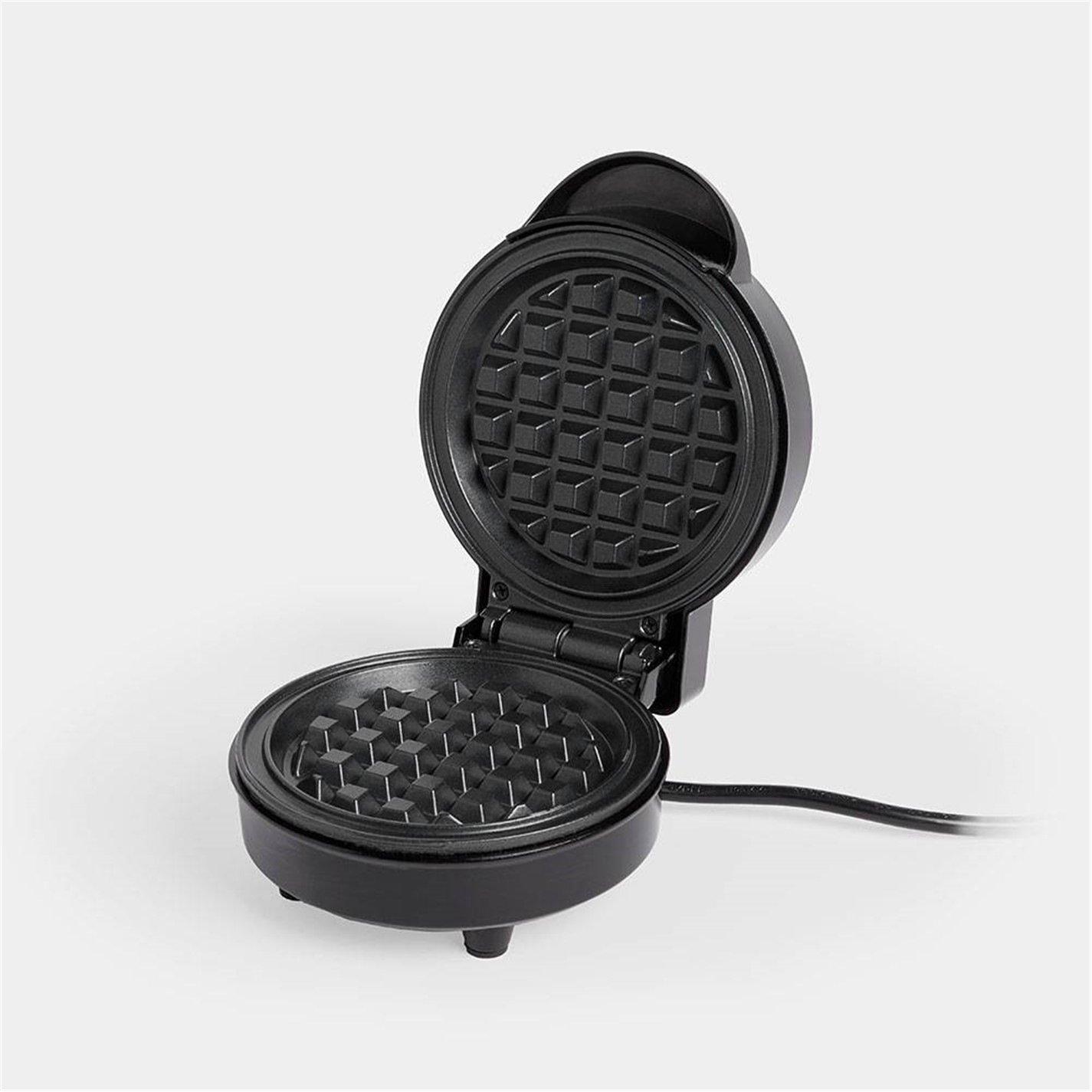 Black - VonShef - Mini Waffle Maker - 600w - 1