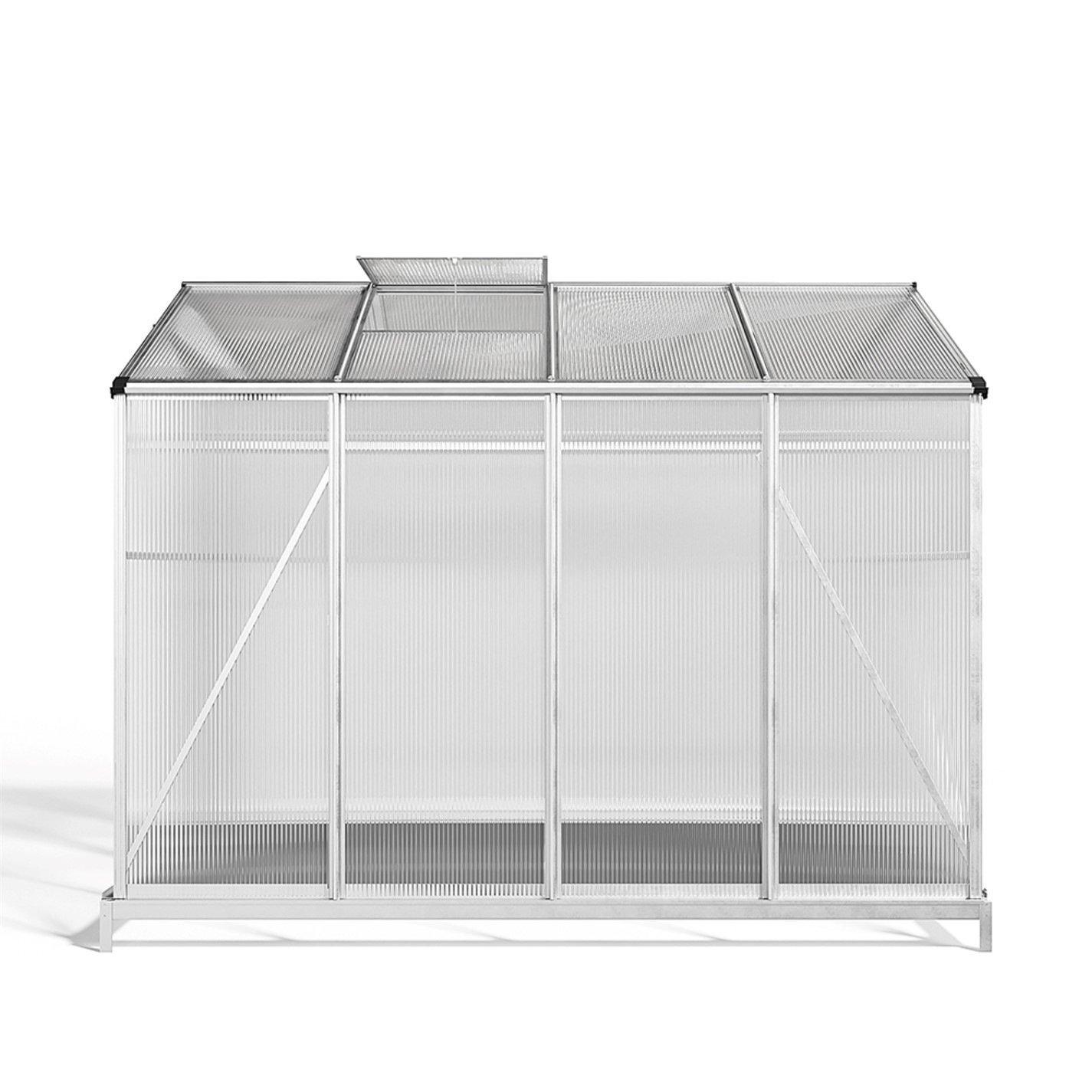 White - Breeins - Outdoor 6x8Fts Aluminium Greenhouse with Vent - 4