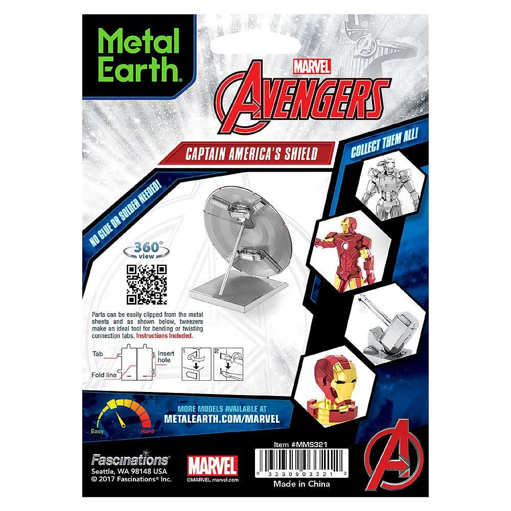 Mercadoria - Marvel - Metal Earth - Capt. America's Shield 3D Model Kit - 3