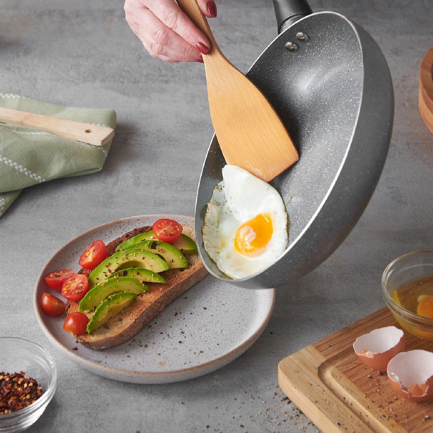 Granite - VonShef - Granite Effect Pans - 8 Piece Set - 8