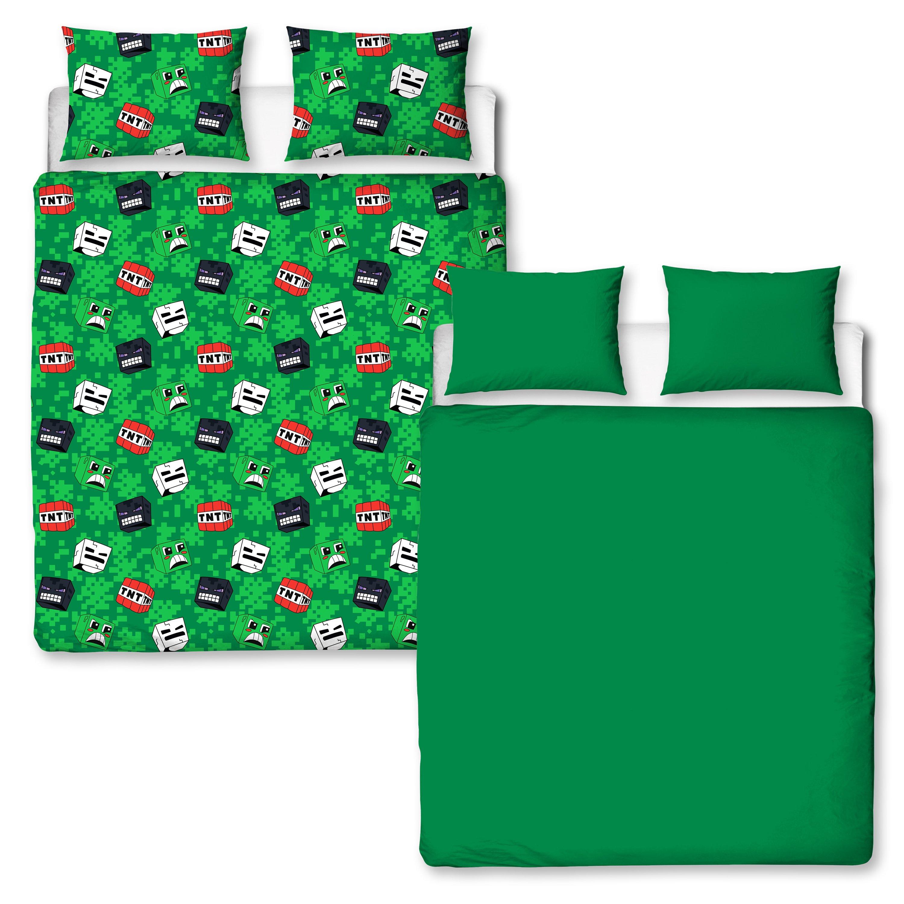 Green - Minecraft - Minecraft Grounds Double Fleece Duvet - 3