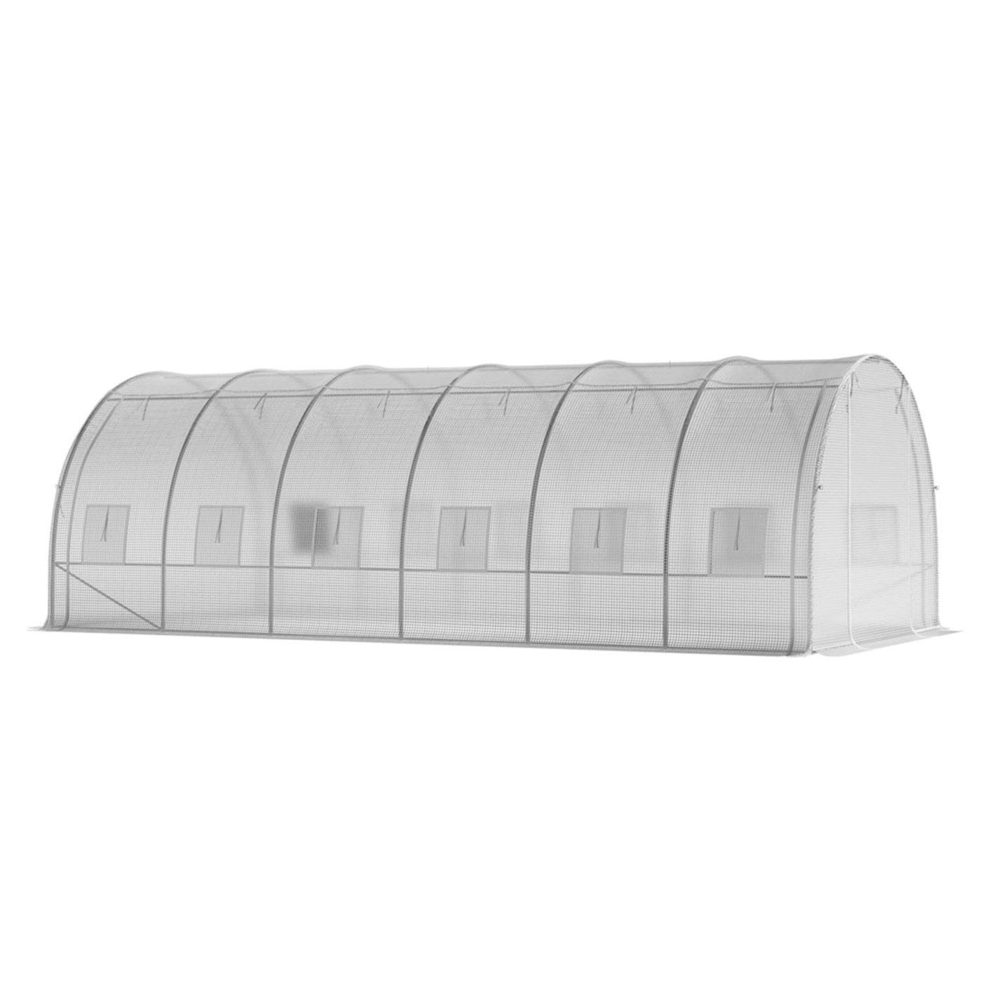 White - Breeins - Outdoor Walk-in Tunnel Greenhouse White - 3