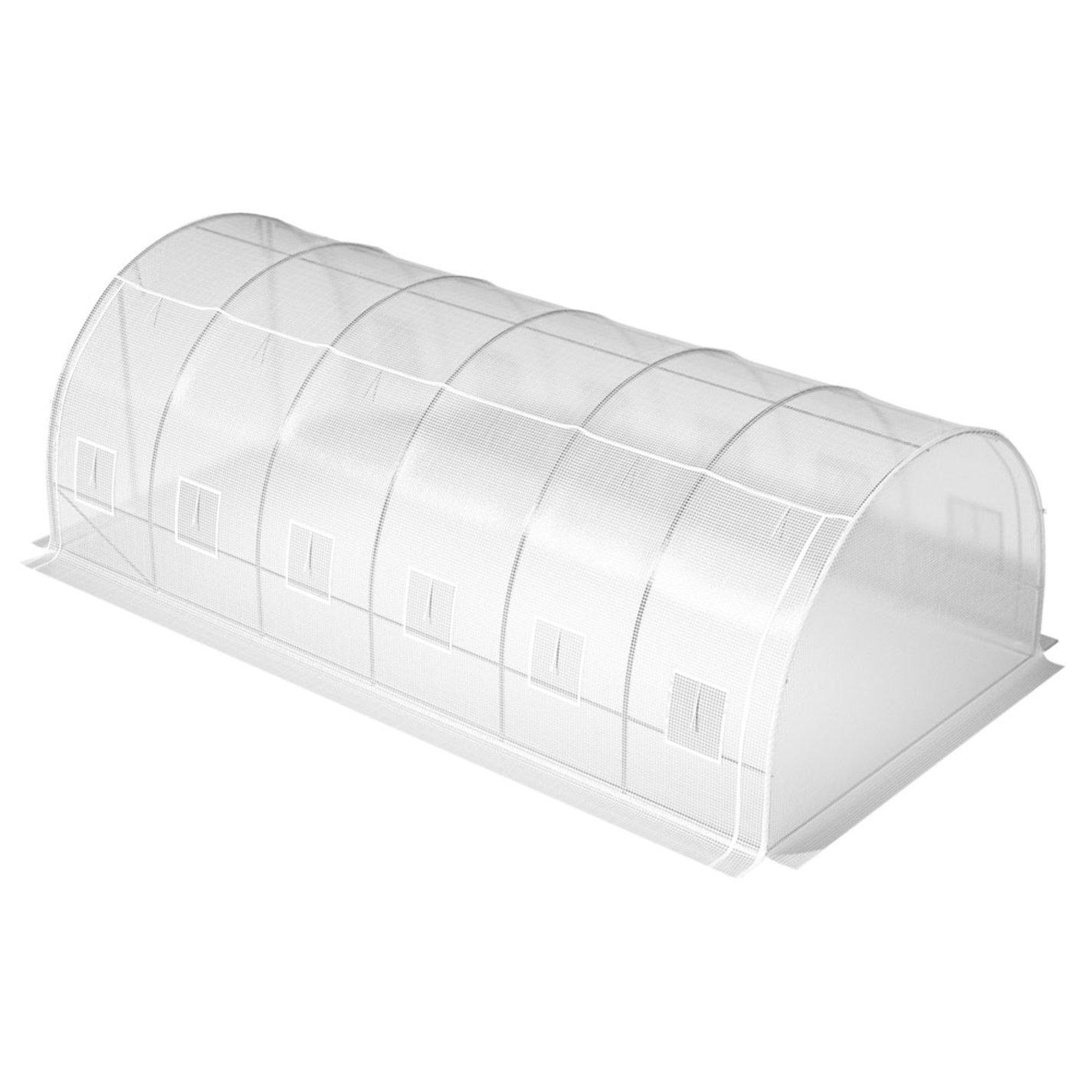 White - Breeins - Outdoor Walk-in Tunnel Greenhouse White - 4