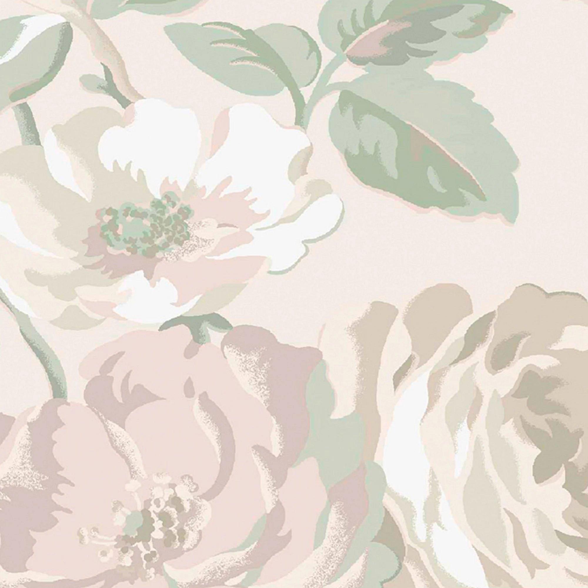 Pink - Cath Kidston - Garden Rose Blue Wallpaper - 4