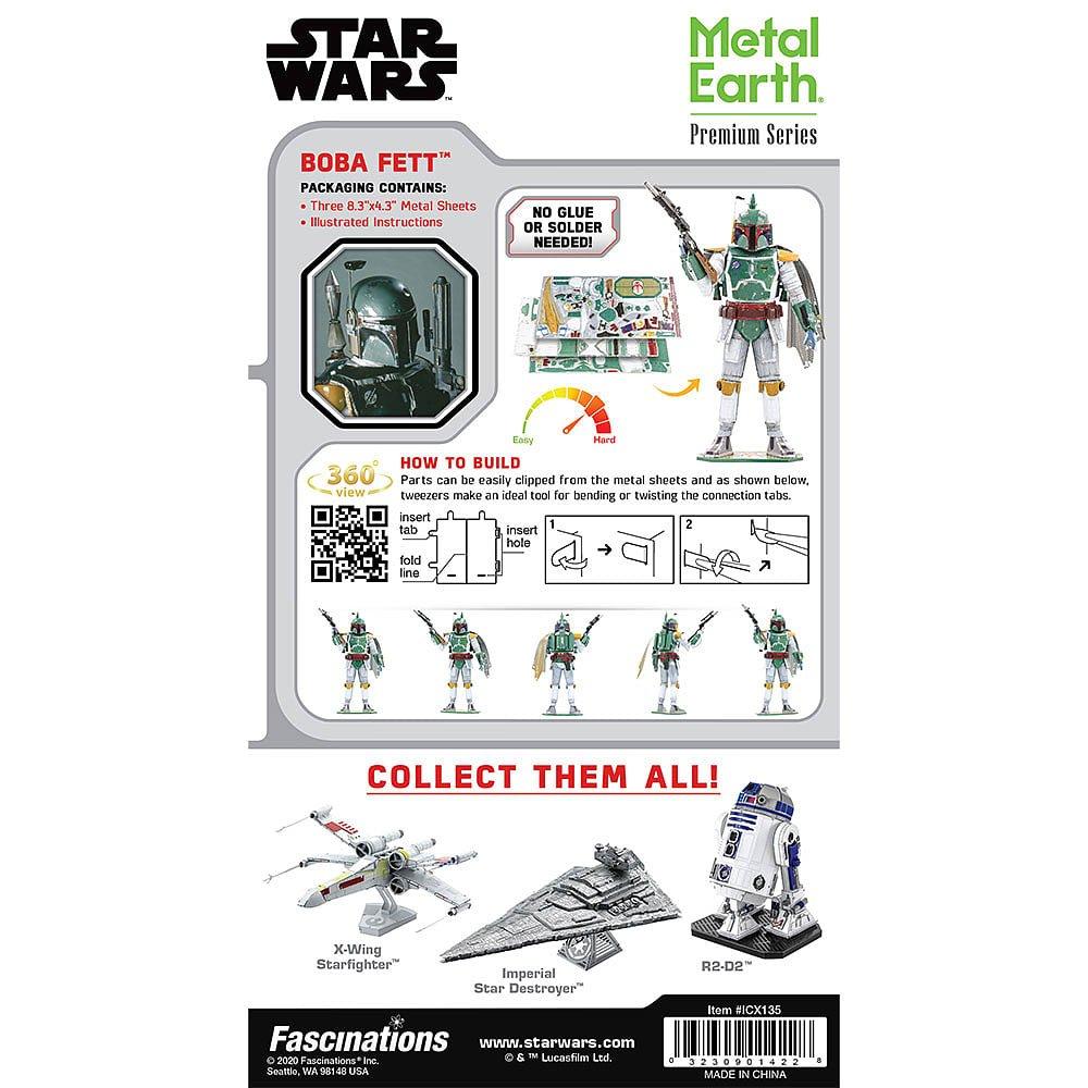 Merchandise - Star Wars - Metal Earth - Boba Fett Premium 3D Model Kit - 3