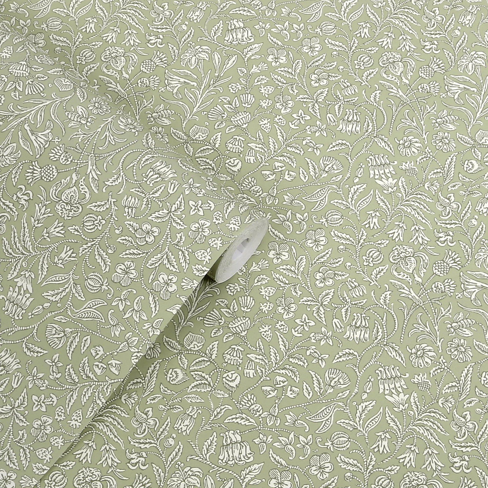 Sage Green - Laura Ashley - Elmdon Wallpaper - 3