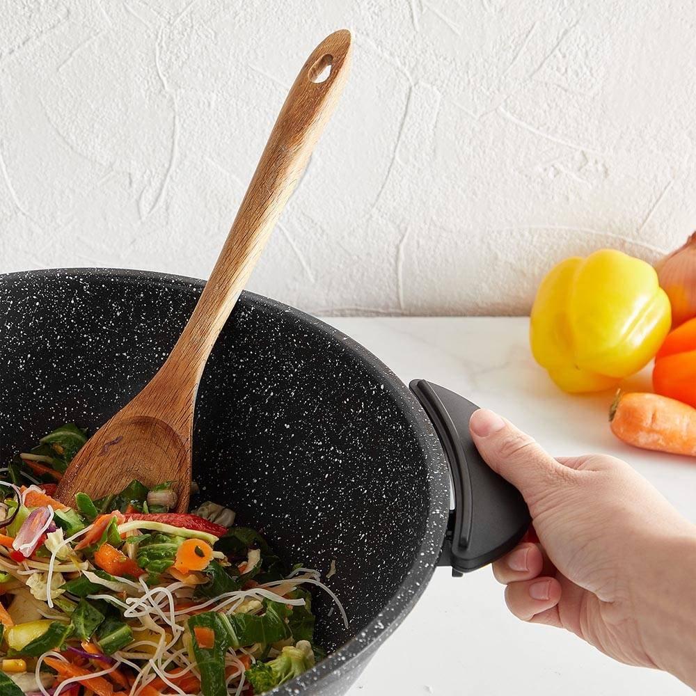 Black - VonShef - Electric Wok - 5L - 1