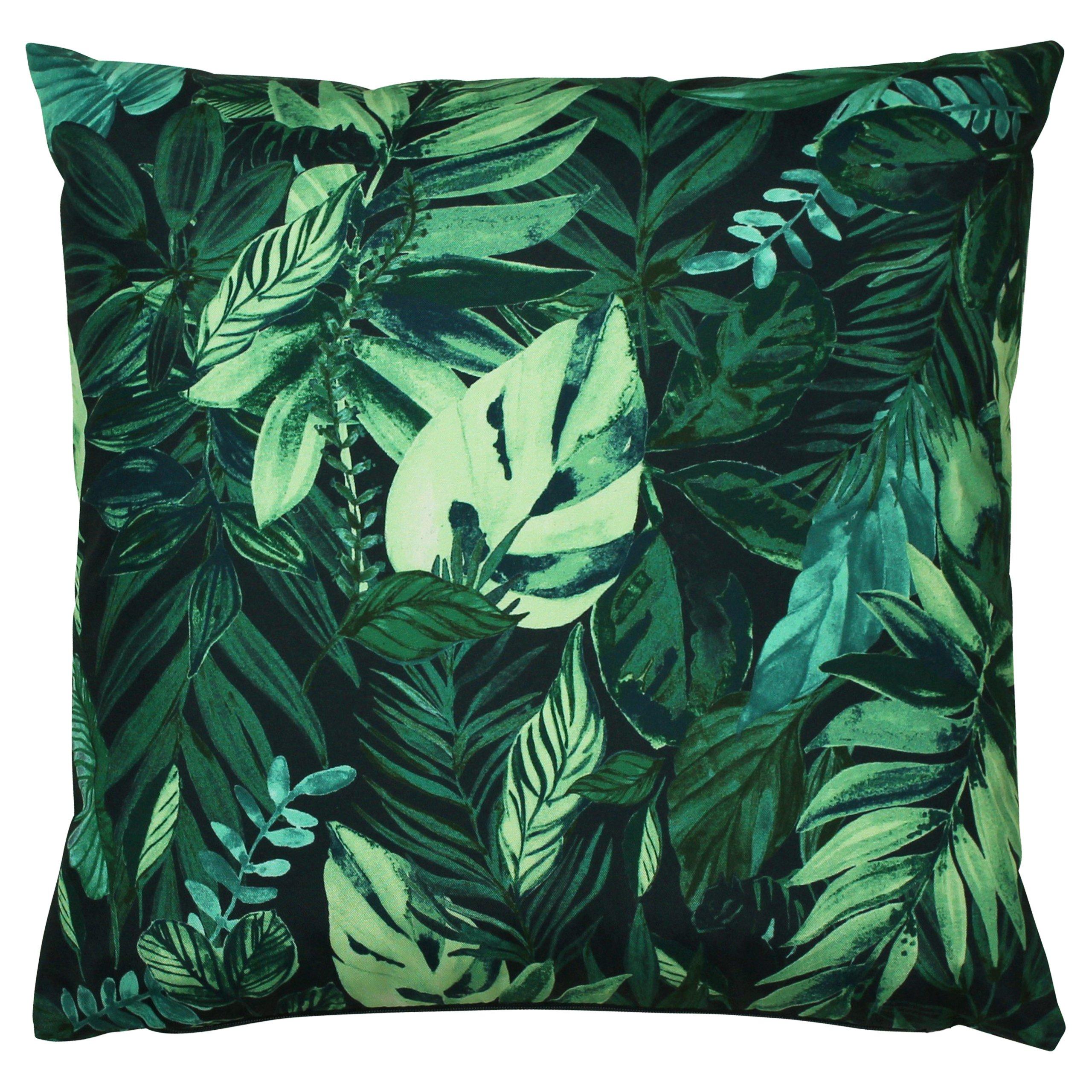 Furn.  Psychedelic Jungle Tropical Outdoor Cushion - Green - 43x43cm