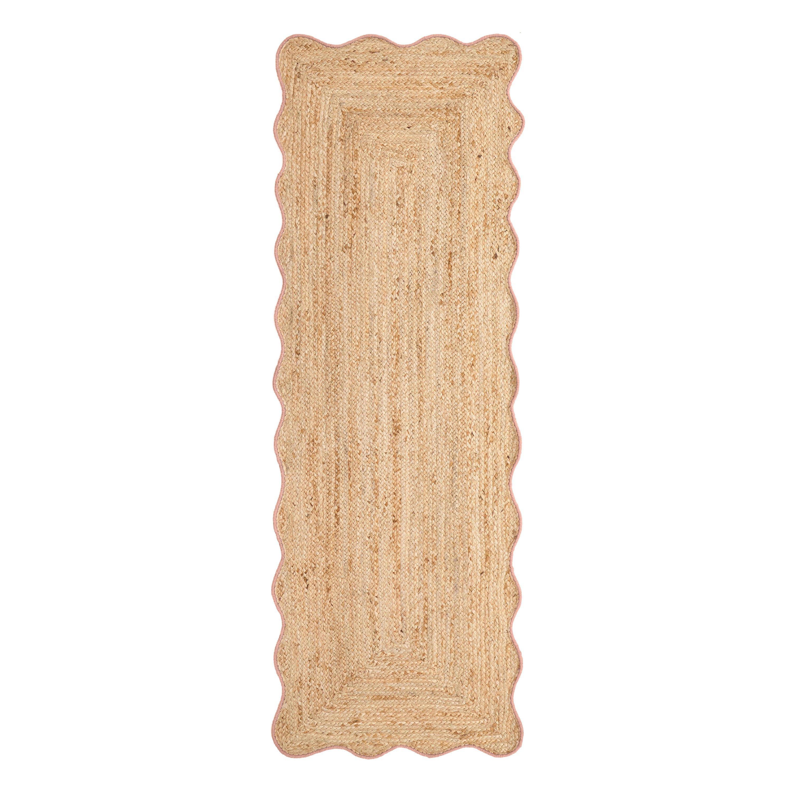 Orange - Origin - Jute Scalloped Edge Rug - 2