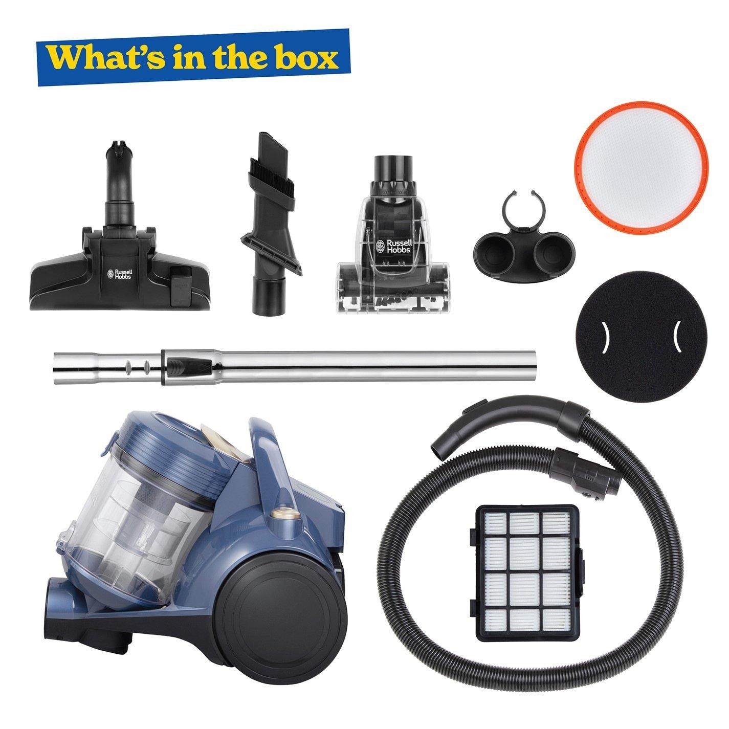 Blue And Gold - Russell Hobbs - RHCV3602BG Atlas2 Pet Cylinder Vacuum -Blue & Gold - 2