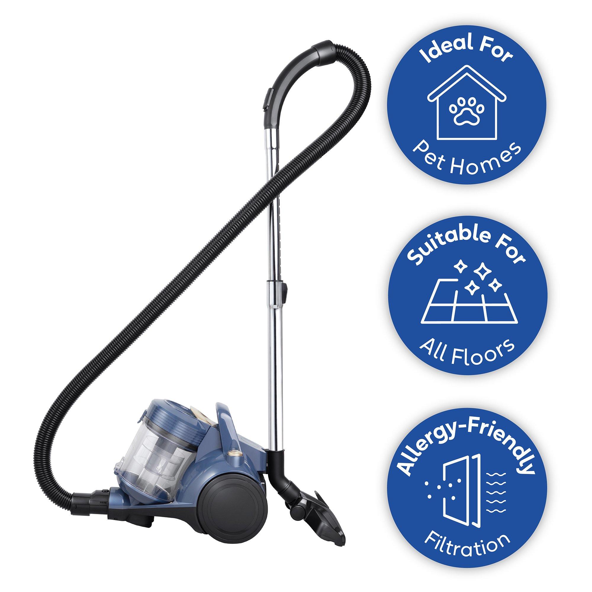 Blue And Gold - Russell Hobbs - RHCV3602BG Atlas2 Pet Cylinder Vacuum -Blue & Gold - 12