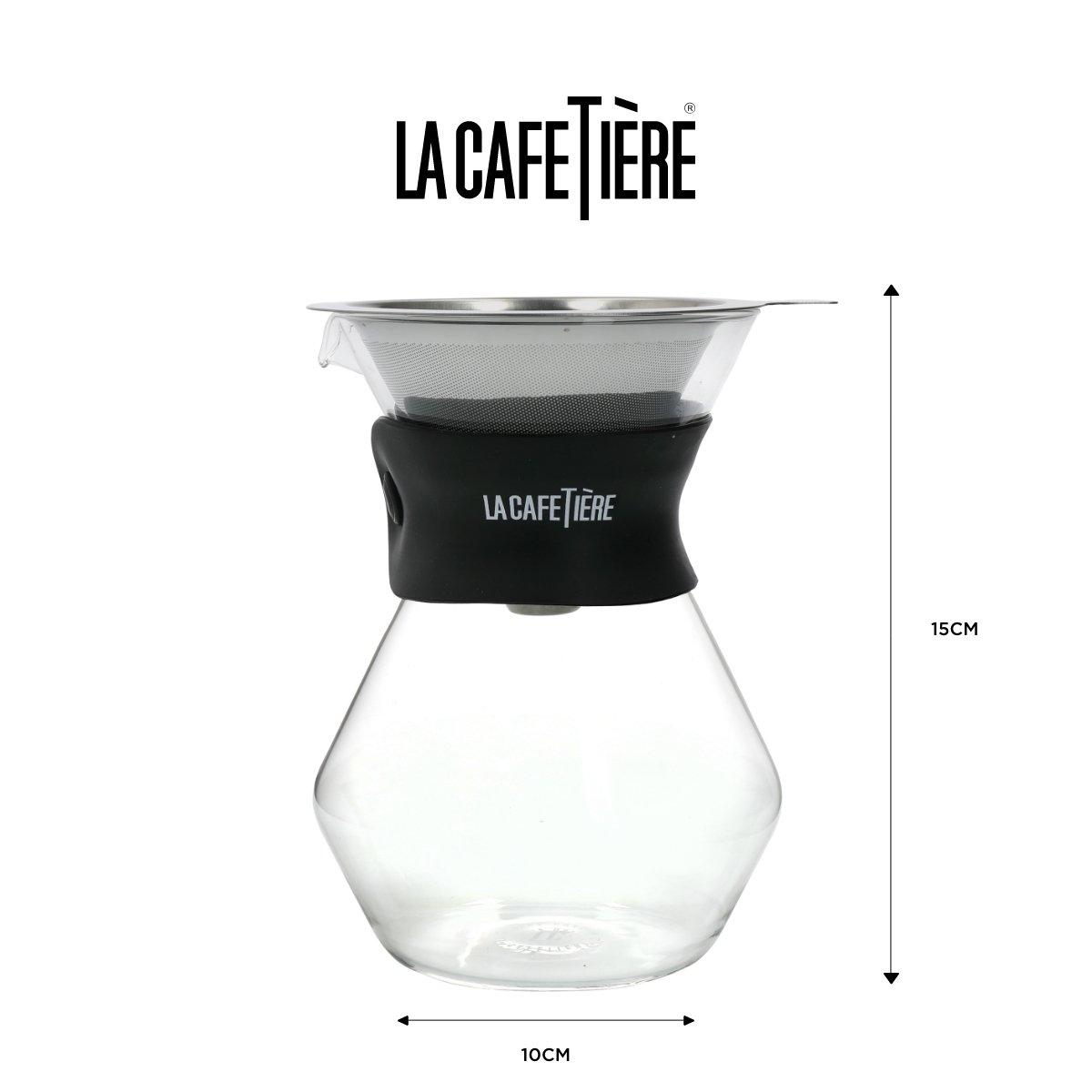 Black - La Cafetiere - La Cafetiere Glass Coffee Dripper and Carafe - 4