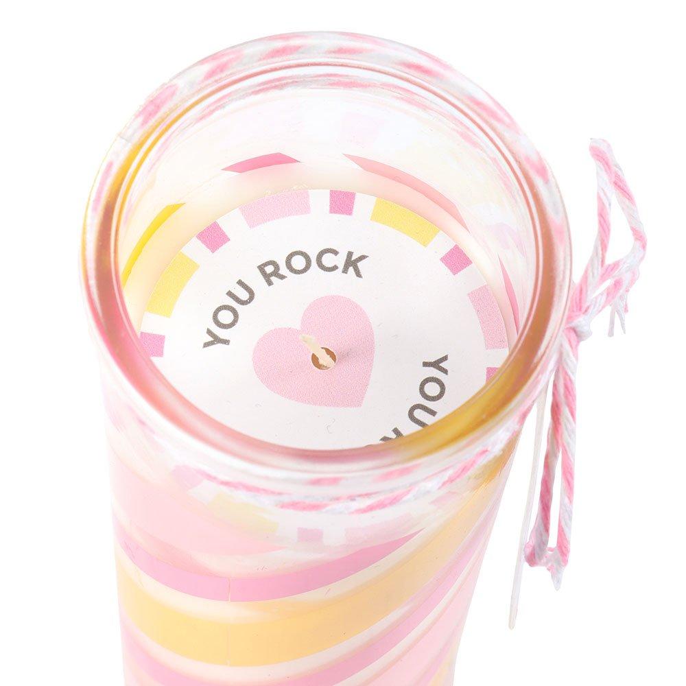 Pink - Something Different - Candy Stripe Candyfloss Tube Candle - 2