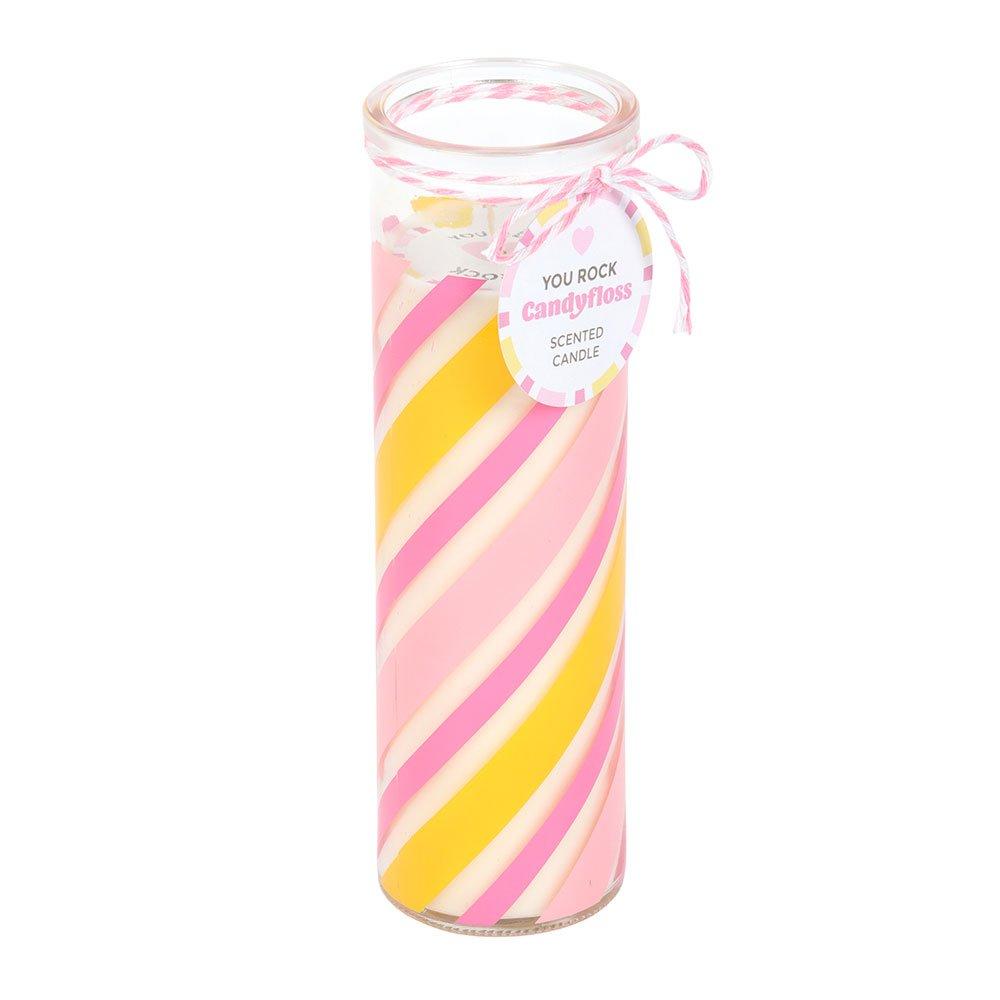 Pink - Something Different - Candy Stripe Candyfloss Tube Candle - 4