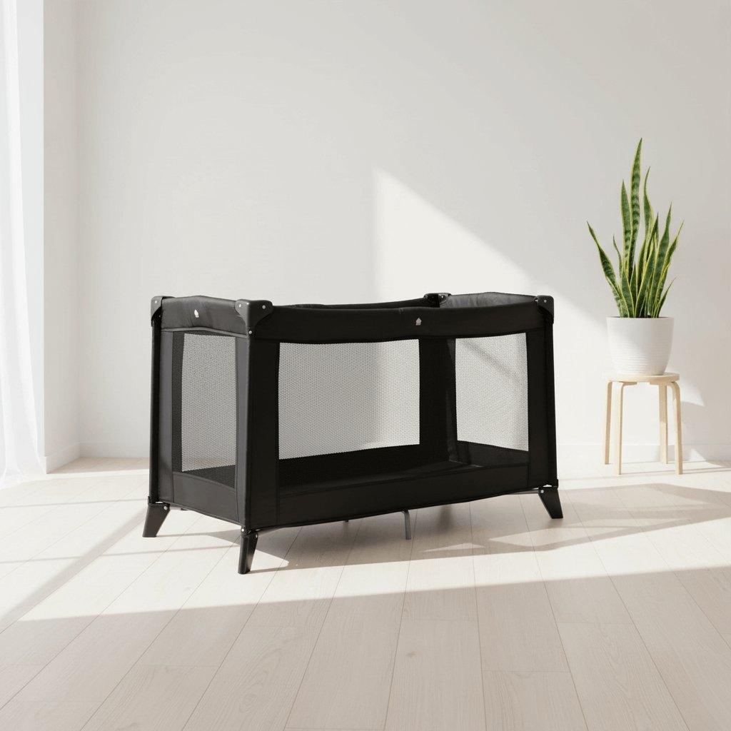 Black - Clair De Lune - East Coast Travel Cot - 1