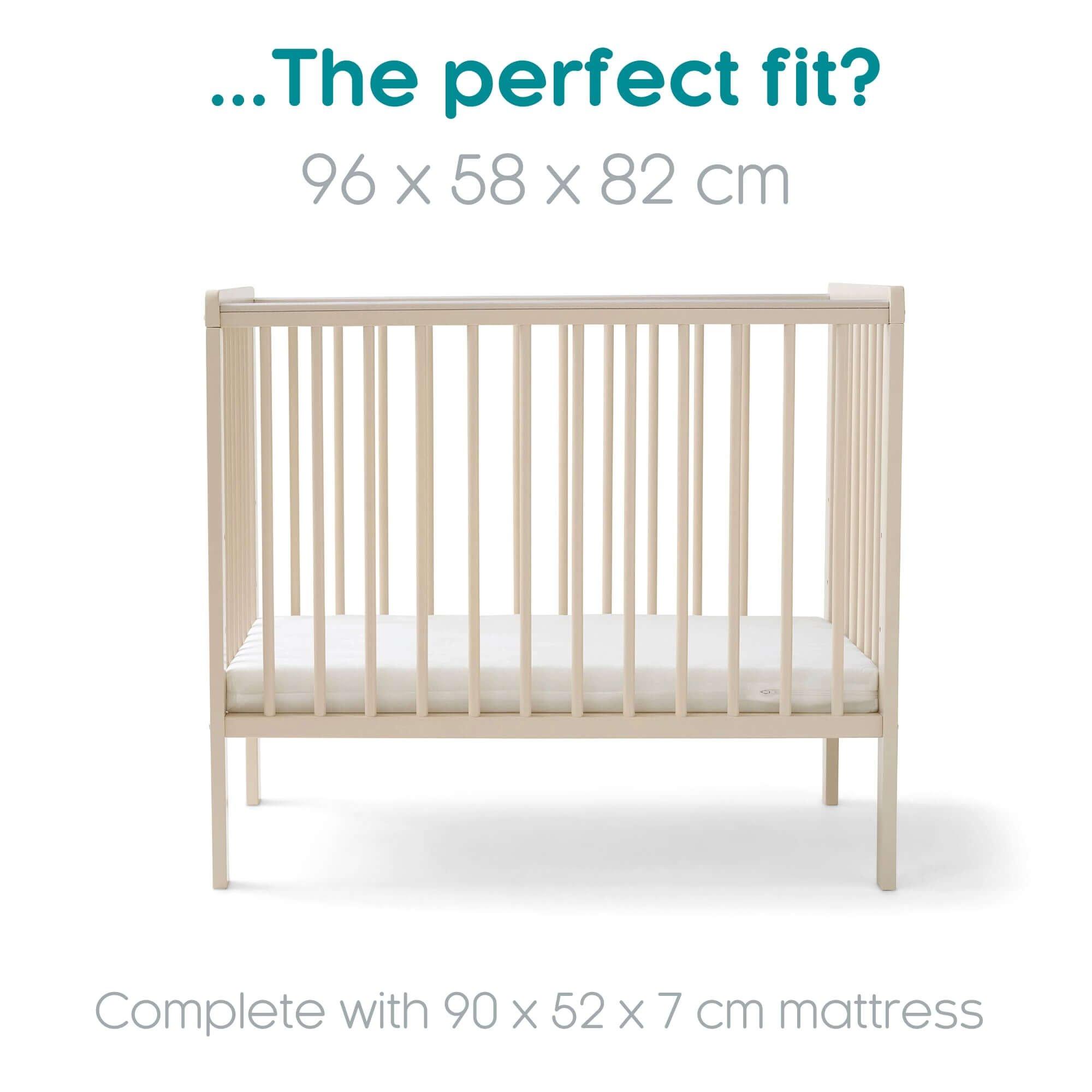 Cashmere - Clair De Lune - East Coast Space Saver Cot & Mattress - Cashmere - 3