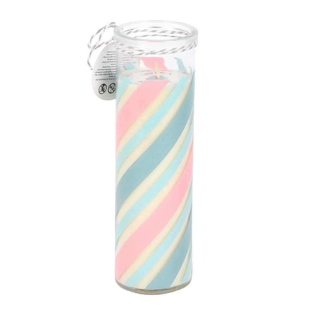 Blue - Something Different - Candy Stripe Bubblegum Tube Candle - 3