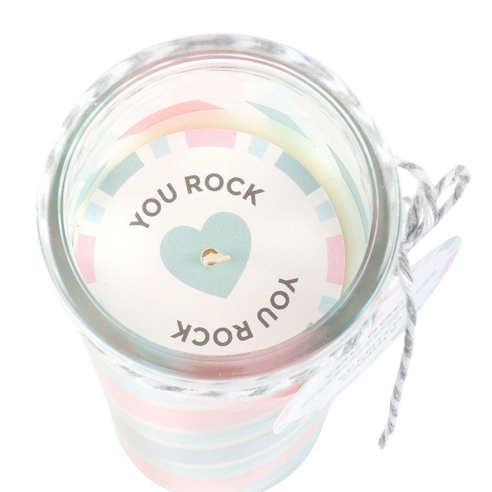 Blue - Something Different - Candy Stripe Bubblegum Tube Candle - 4