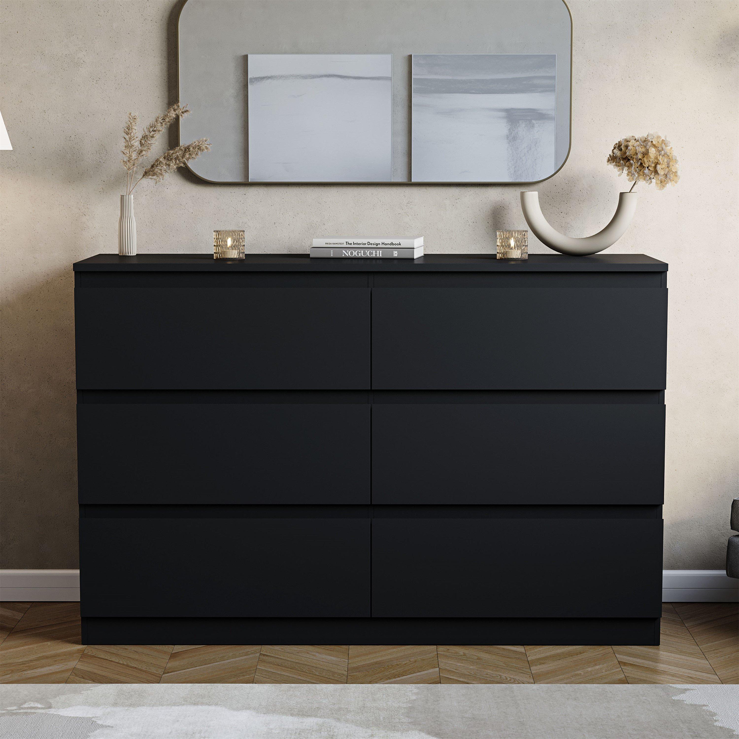 Black - Lassic - Vida Designs Denver 6 Drawer Chest - 3