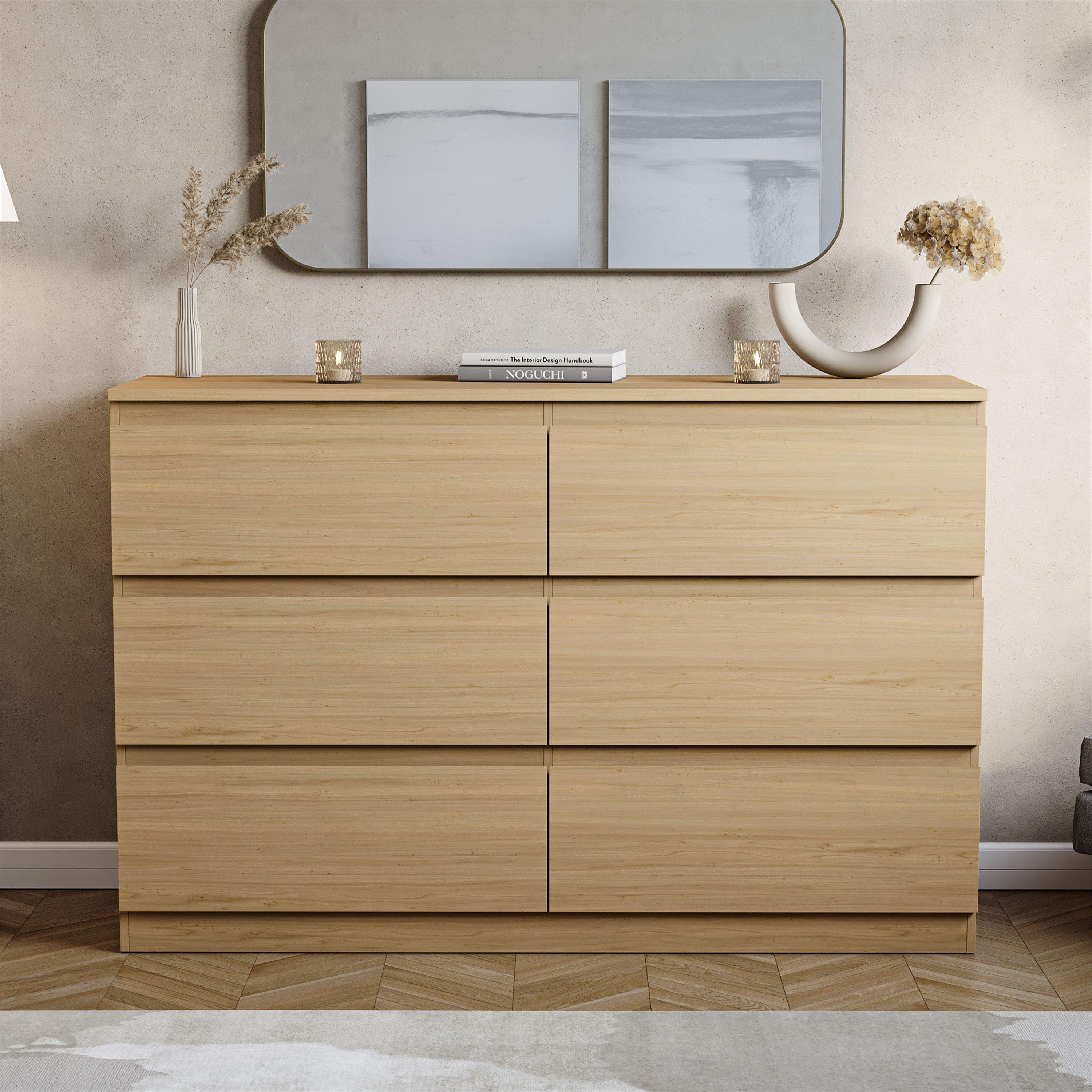 Pine - Lassic - Vida Designs Denver 6 Drawer Chest - 3