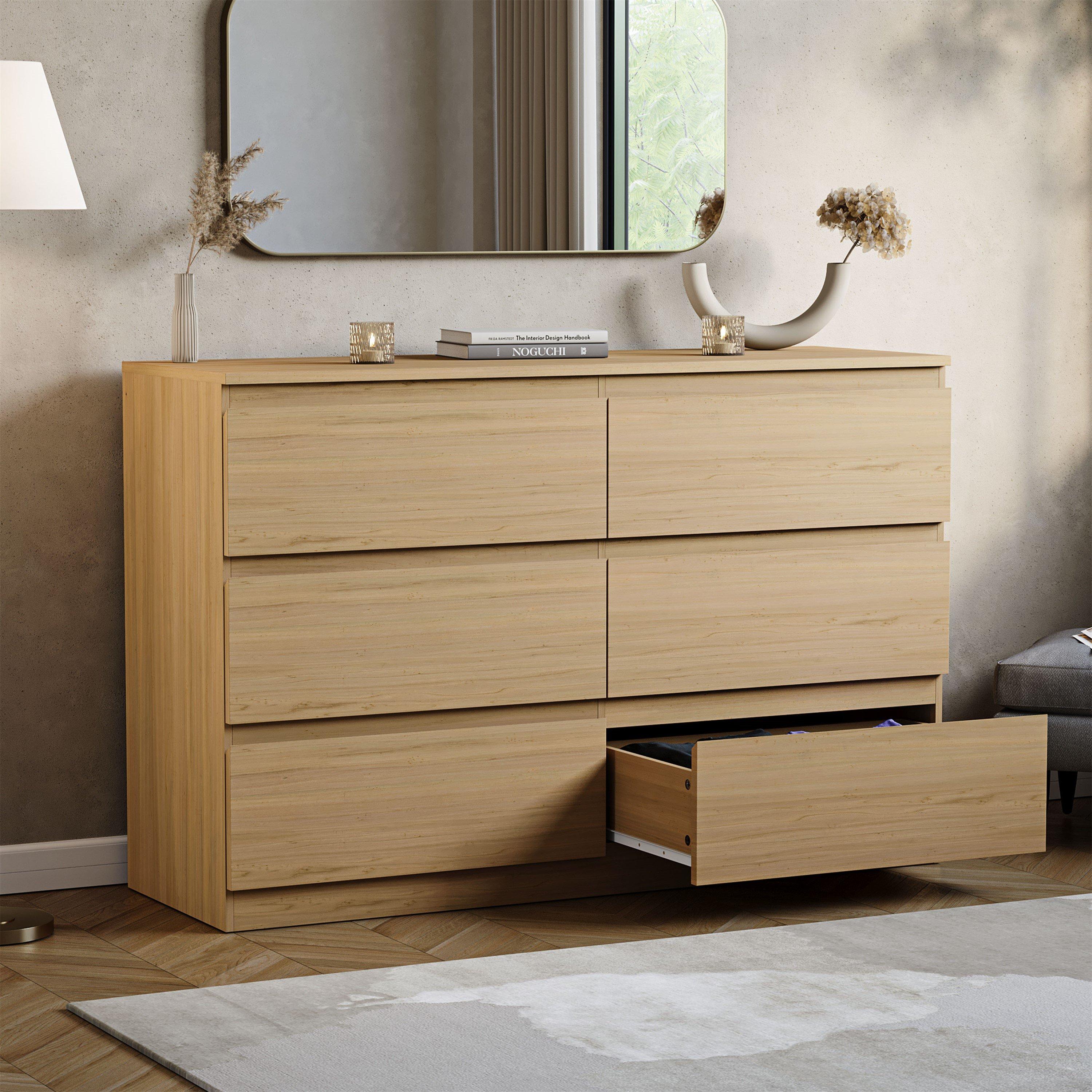 Pine - Lassic - Vida Designs Denver 6 Drawer Chest - 4