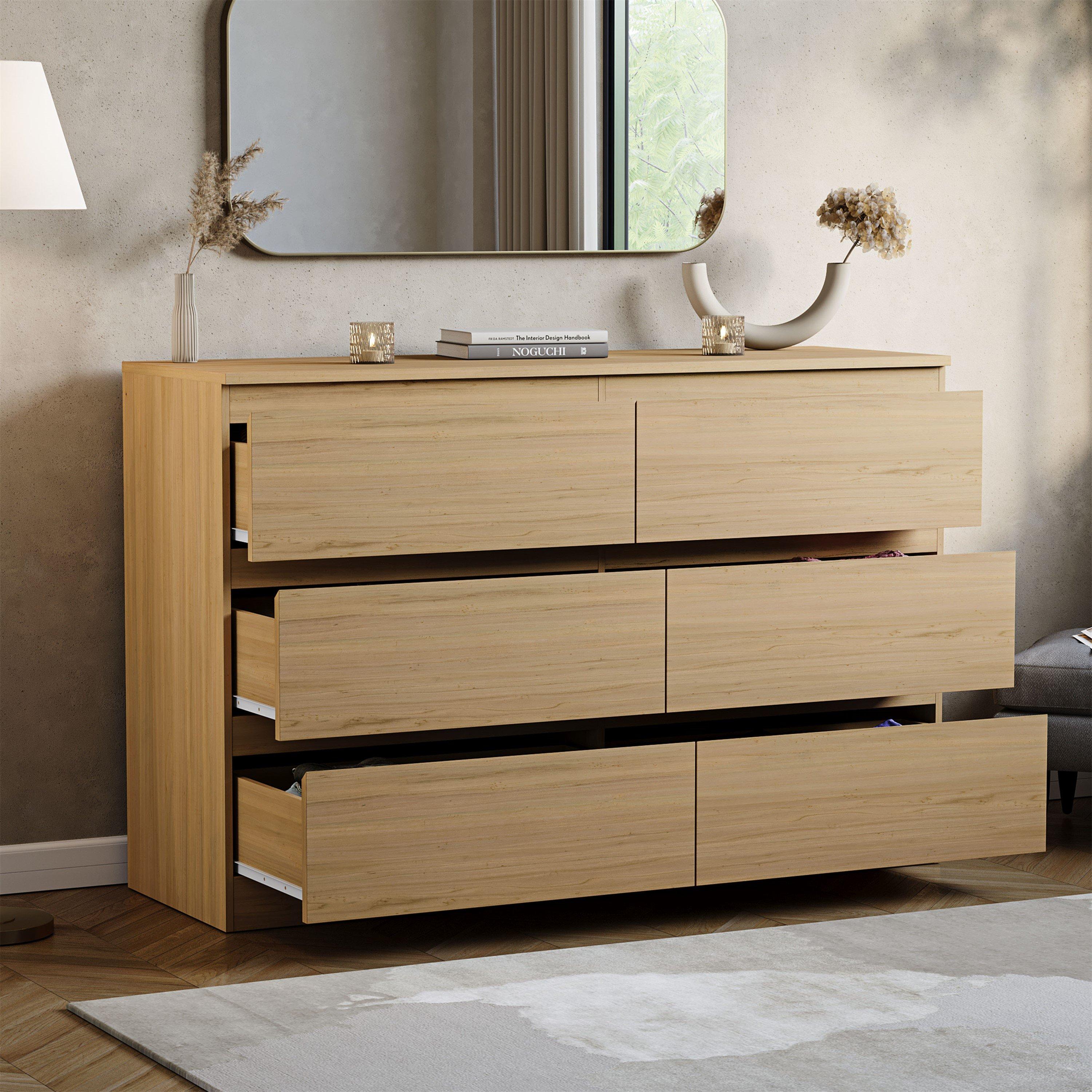 Pine - Lassic - Vida Designs Denver 6 Drawer Chest - 5