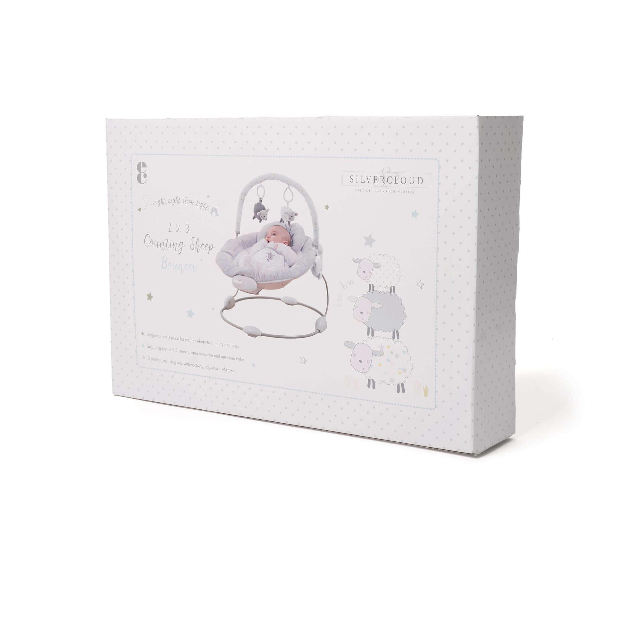 Multi - Clair De Lune - East Coast Counting Sheep Baby Bouncer - 5