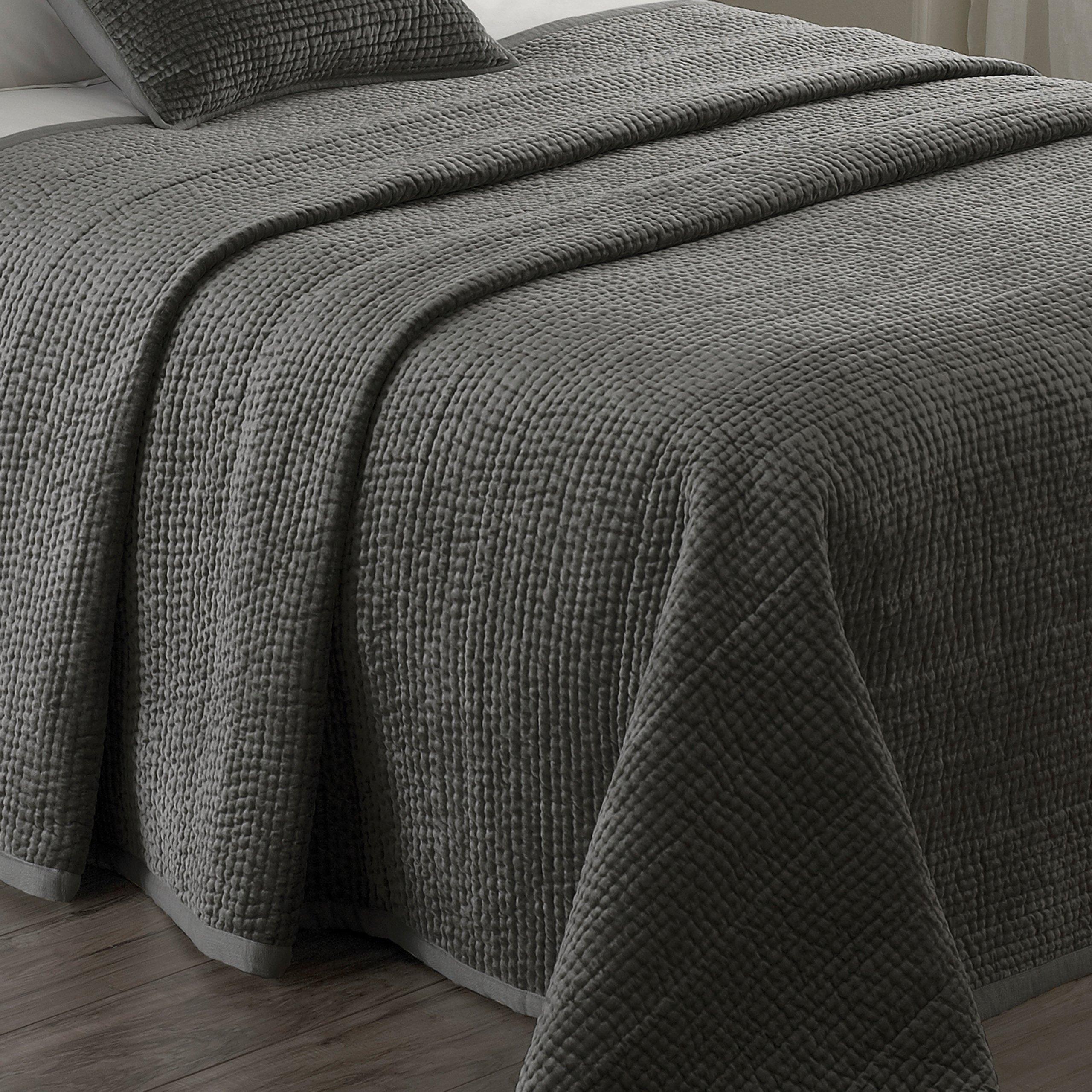 Graphite - Paoletti - Brooklands Bedspread - 2
