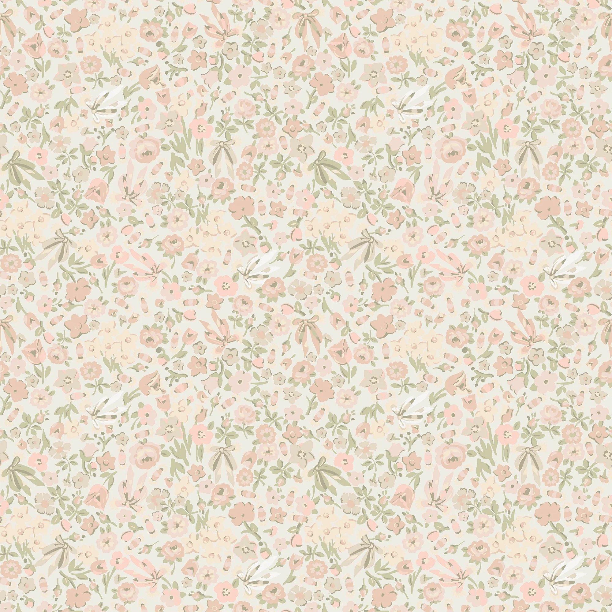 Cath Kidston Harmony Ditsy Rose Pink Wallpaper