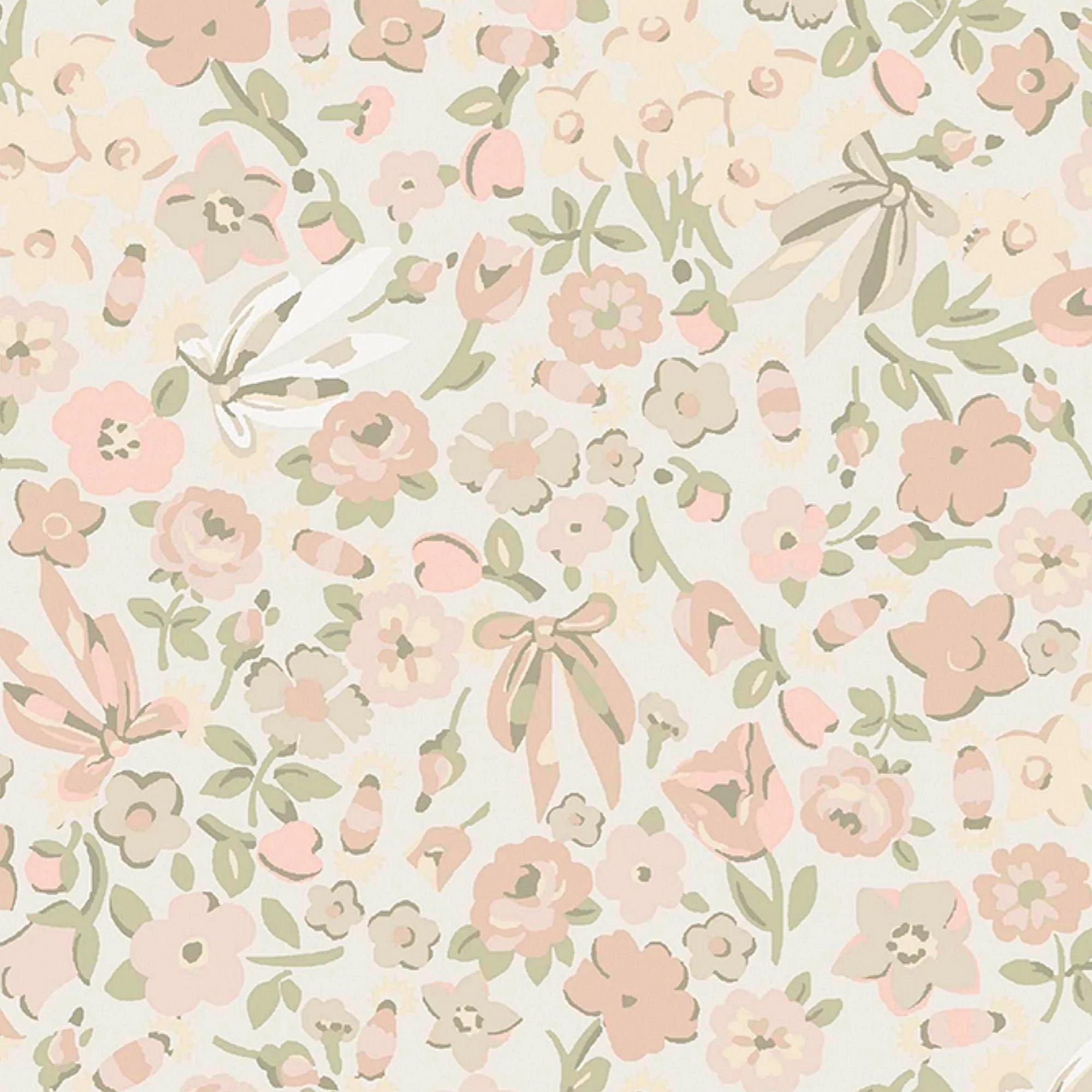 Rose Pink - Cath Kidston - Harmony Ditsy Rose Pink Wallpaper - 4