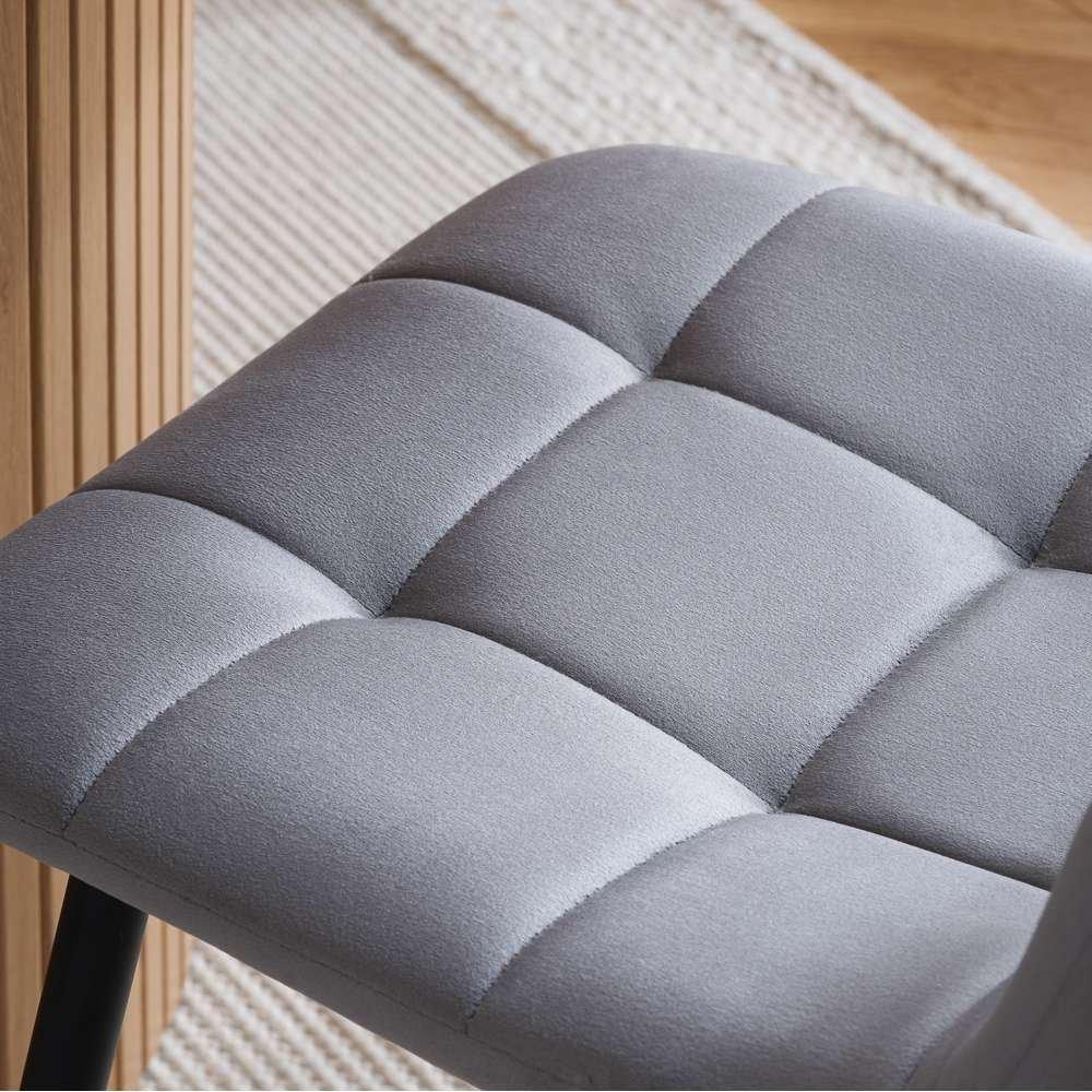 Grey - Birlea - Axel Pair Of Dining Chairs - 4