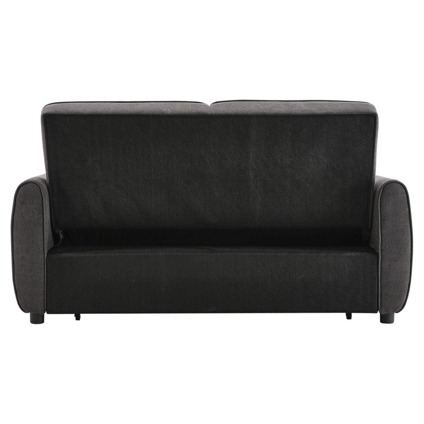 Grey - Kabinet UK - Fabric Convertible Folding Sofa Bed Grey - 6