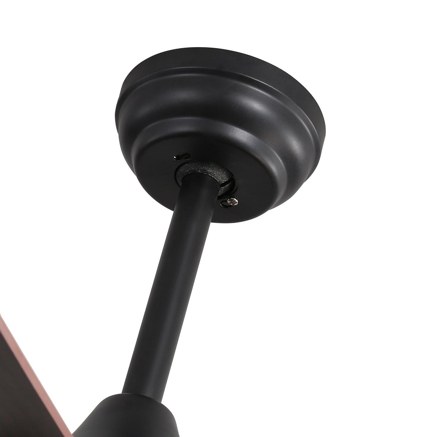 Black - Kabinet UK - Ceiling Fan with Lights 4-Blade Remote Control - 3