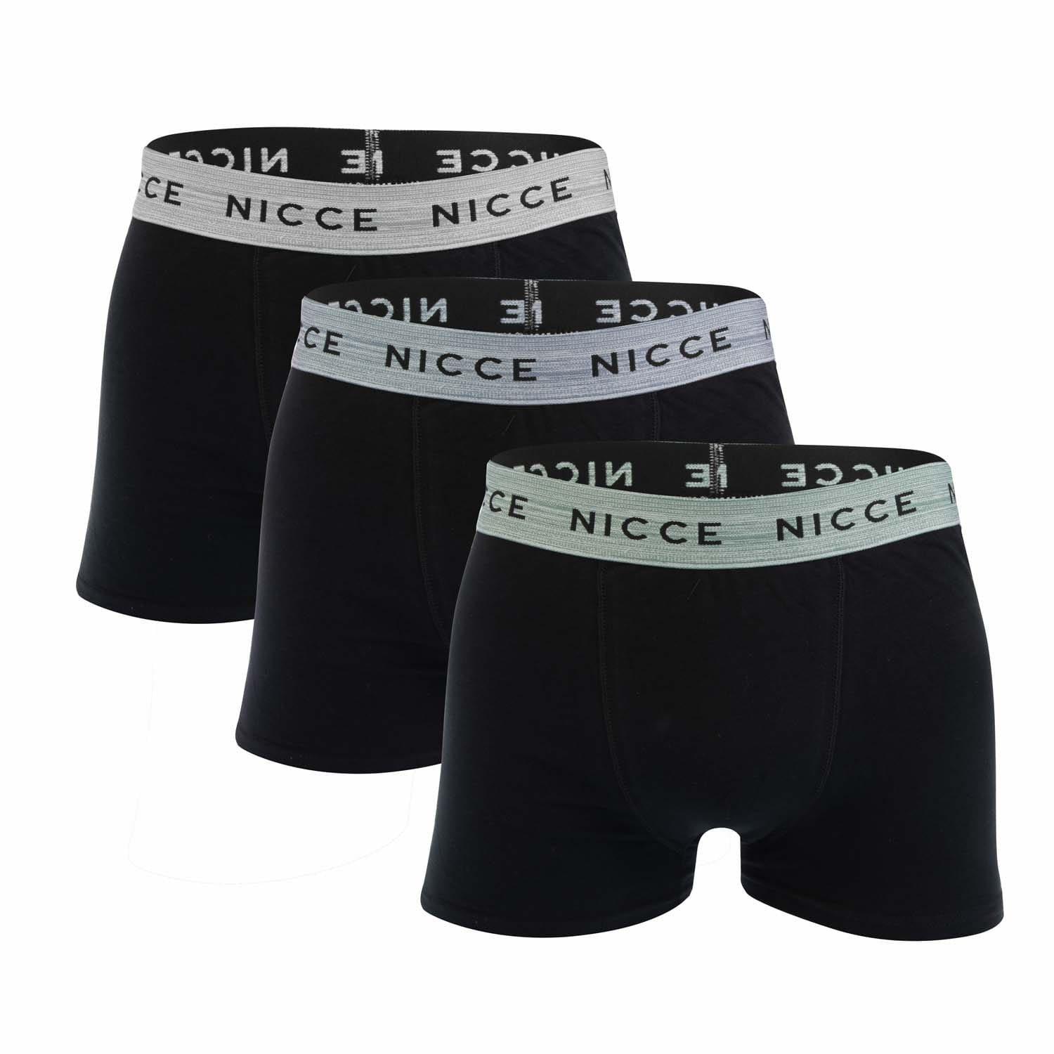 Black - Nicce - Caleb 3 Pack Boxer Shorts