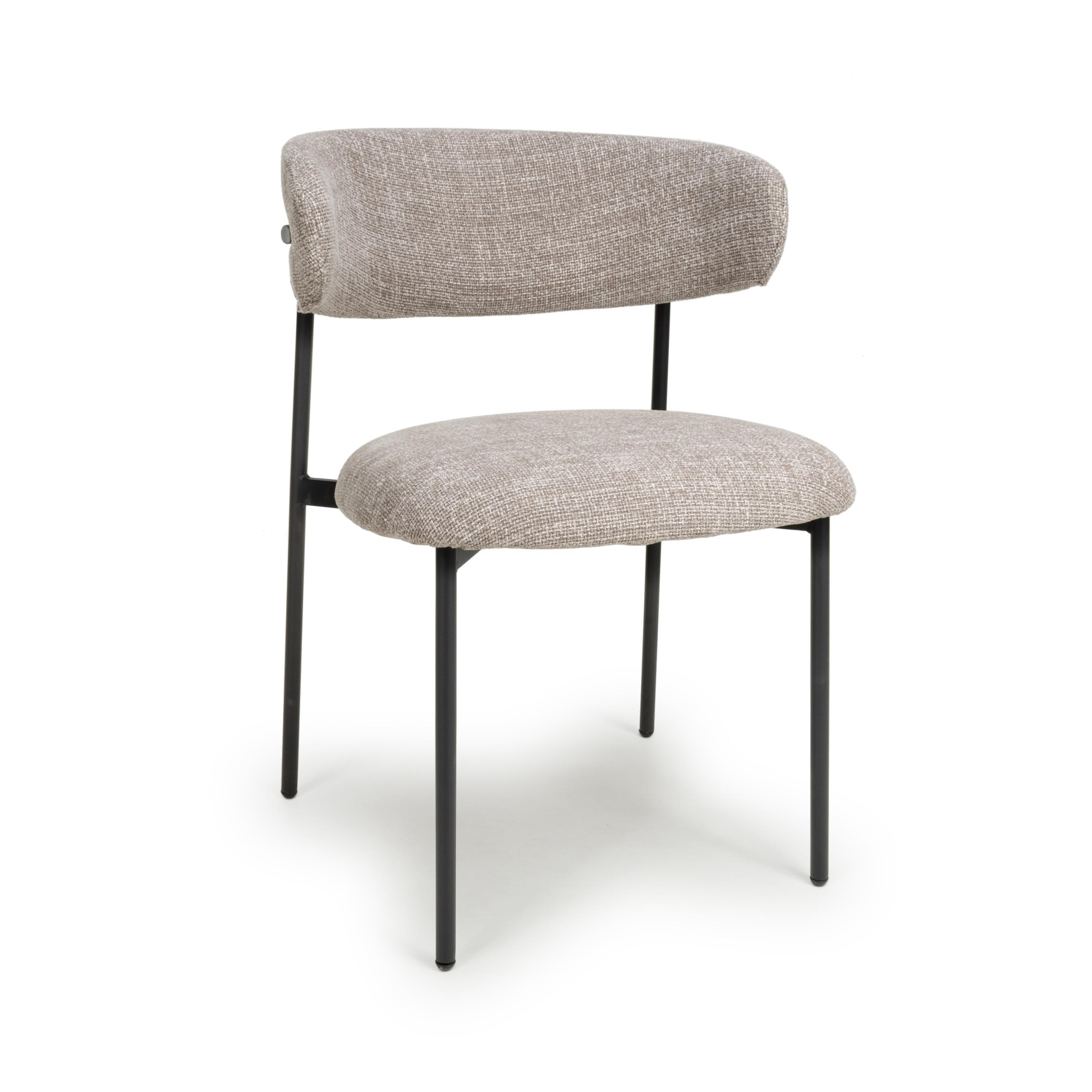 Tweed Oatmeal - Shankar - Set of 2 Elmsley Dining Chairs - 5