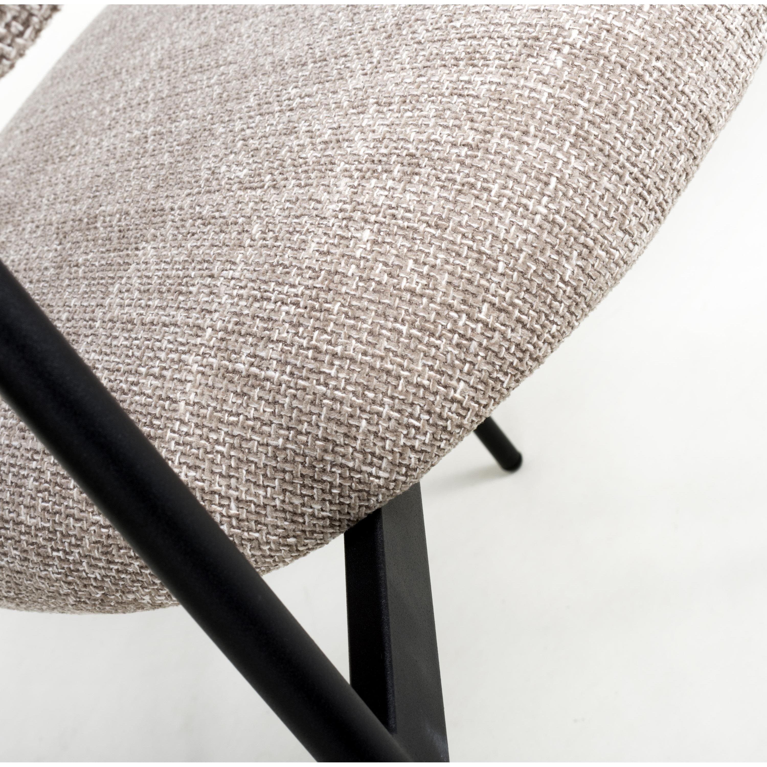Tweed Oatmeal - Shankar - Set of 2 Elmsley Dining Chairs - 6