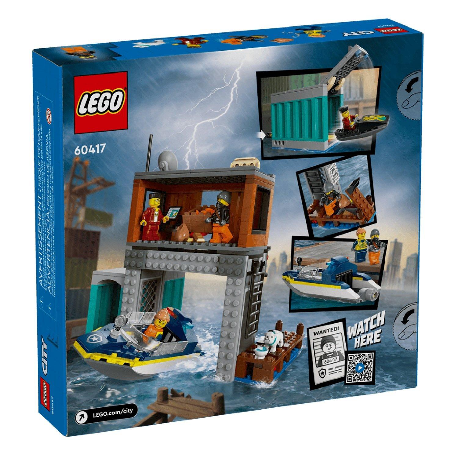 Multi - LEGO - City Police Speedboat & Crooks -  60417 (Retired) - 3