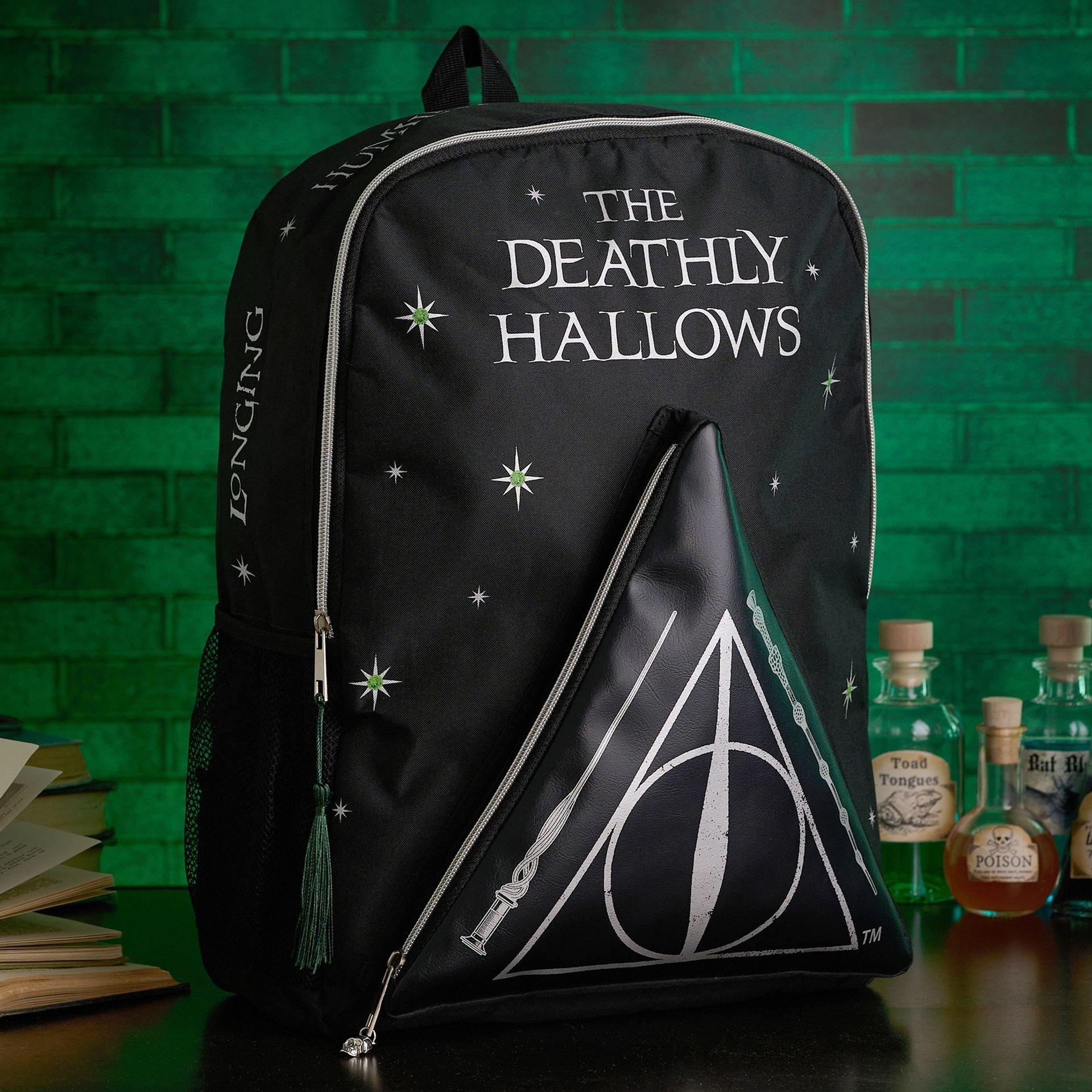 Harry Potter Dark Arts Backpack Deathly Hallows Black Medium - Image 2