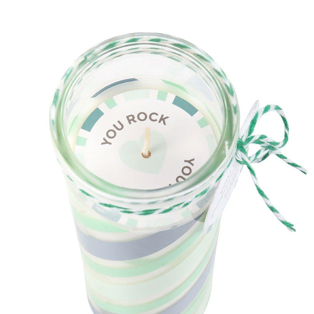 Green - Something Different - Candy Stripe Peppermint Tube Candle - 2