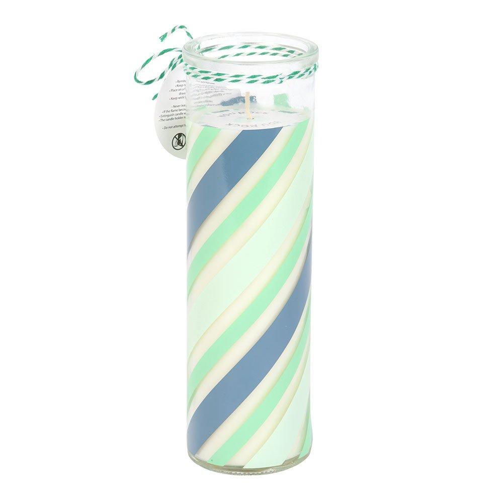 Green - Something Different - Candy Stripe Peppermint Tube Candle - 3