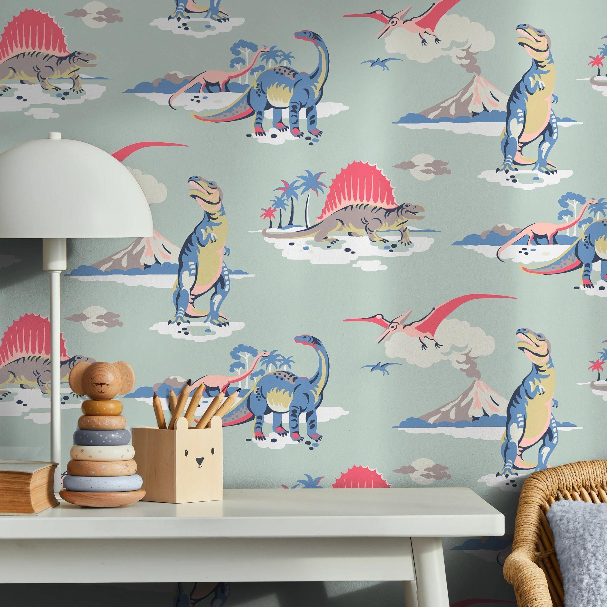Duckegg - Cath Kidston - Dinosaurs Duckegg Wallpaper - 2