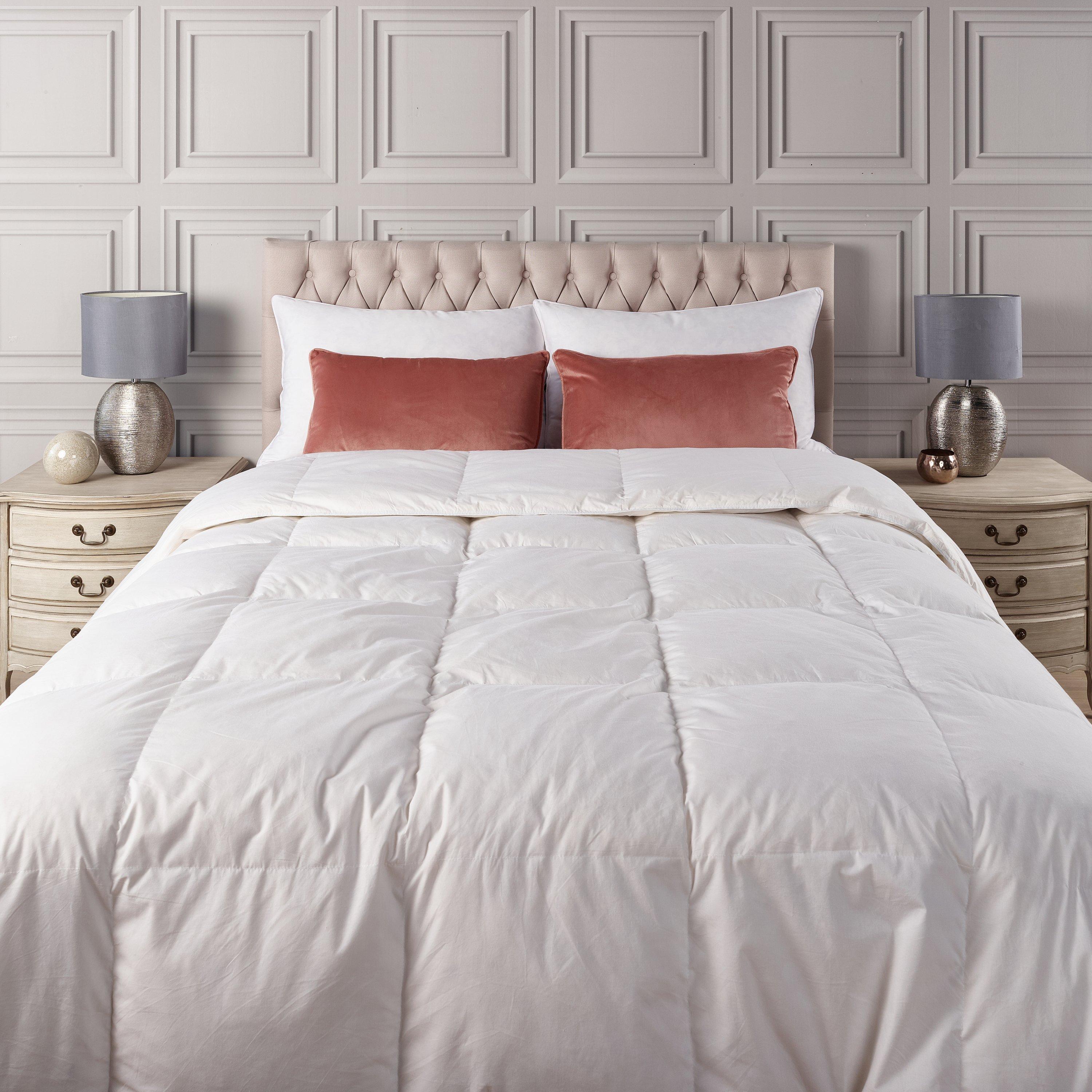 White - Downland - Luxury Cotton Duck Feather & Down 10.5 tog Duvet - 4