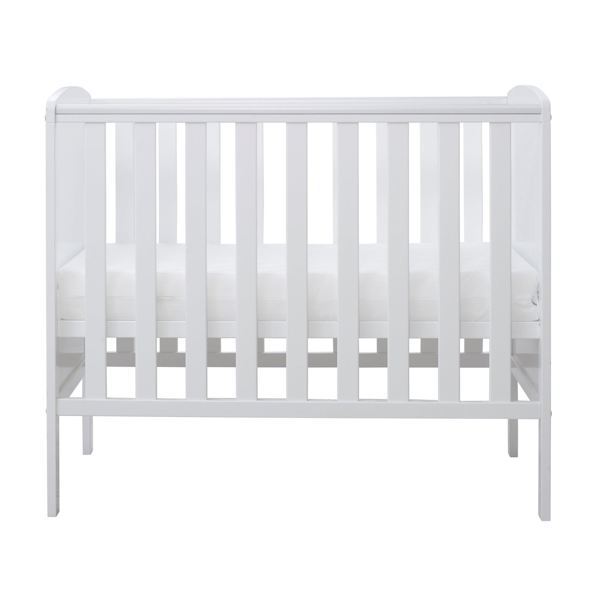 White - Ickle Bubba - Coleby Space Saver Cot and All Seasons Mattress - 4